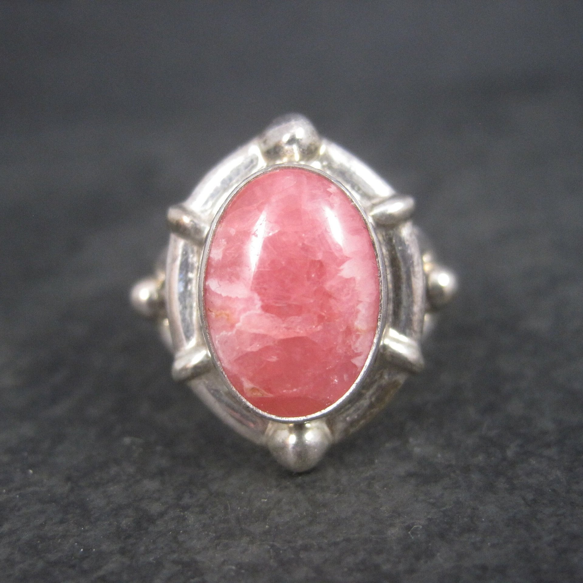 Artisan Sterling Cherry Quartz Ring Size 8