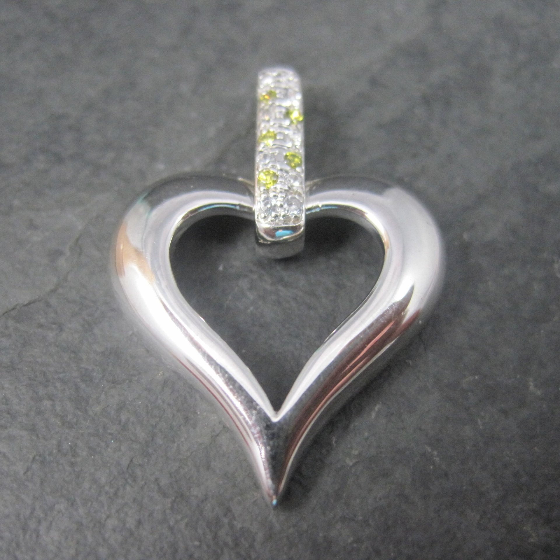 Vintage Sterling Heart Pendant