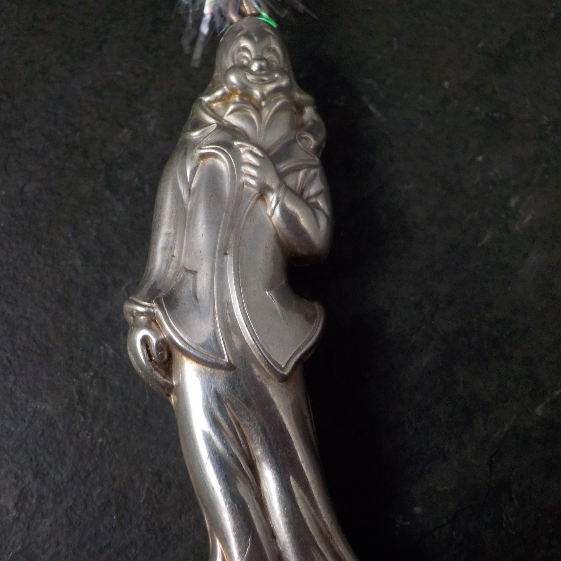 Vintage Sterling Silver Signed RM Trush 1978 Clown Ornament Pendant
