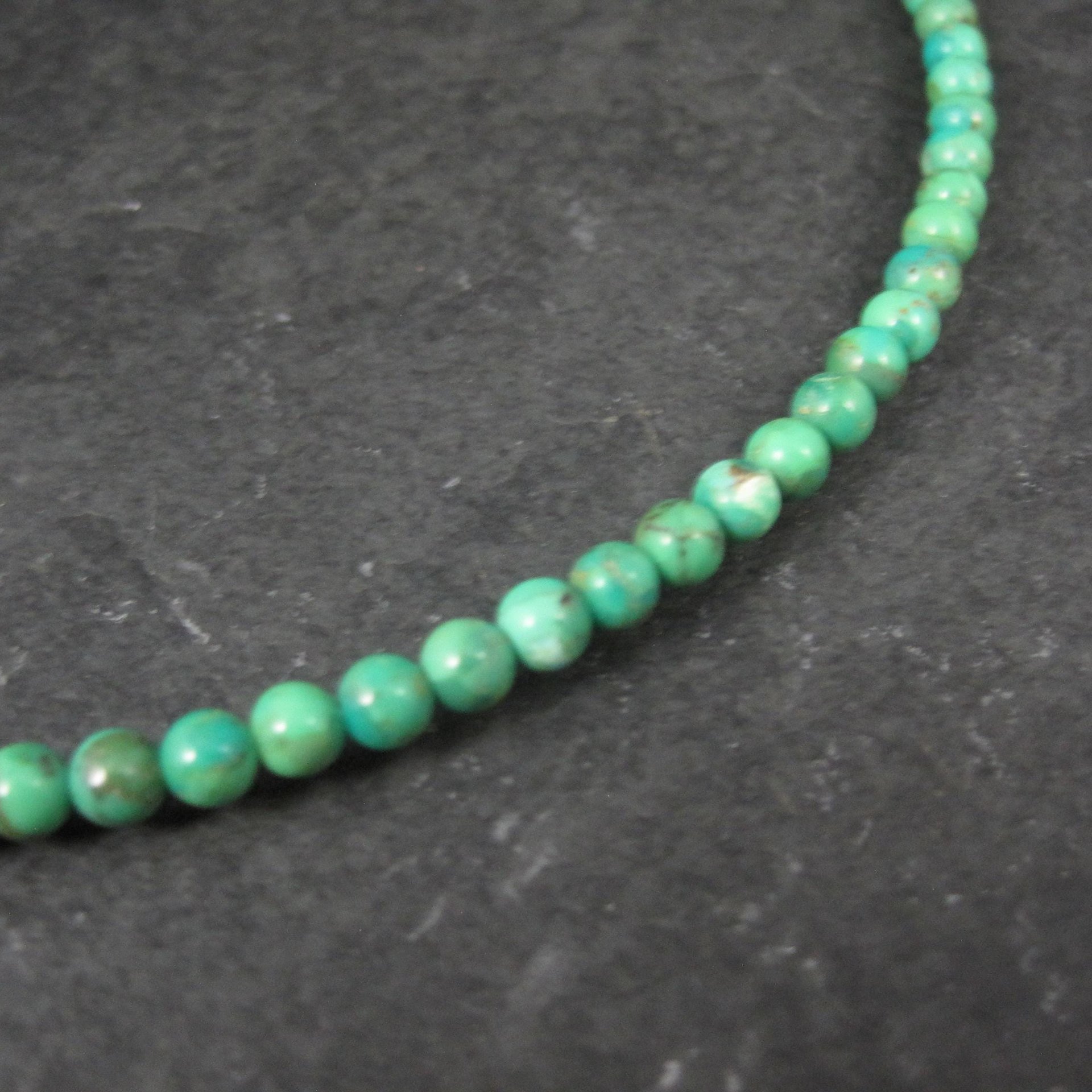 Sterling Silver Green Turquoise Wrap Around Necklace Choker Barse