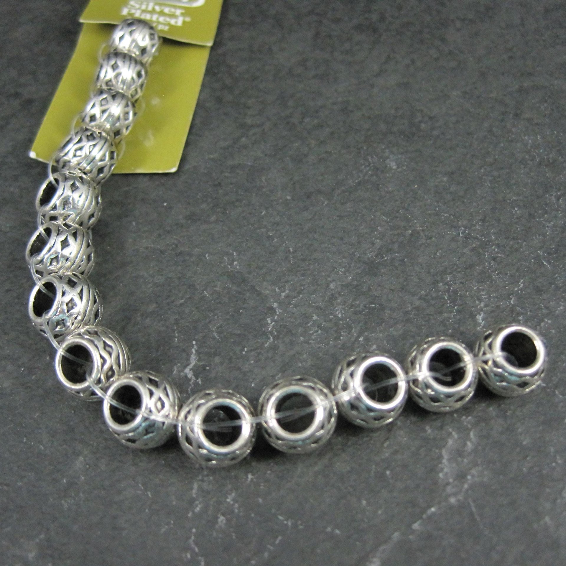 Celtic Spacer Beads 8x10mm Silver Plated Bead Gallery