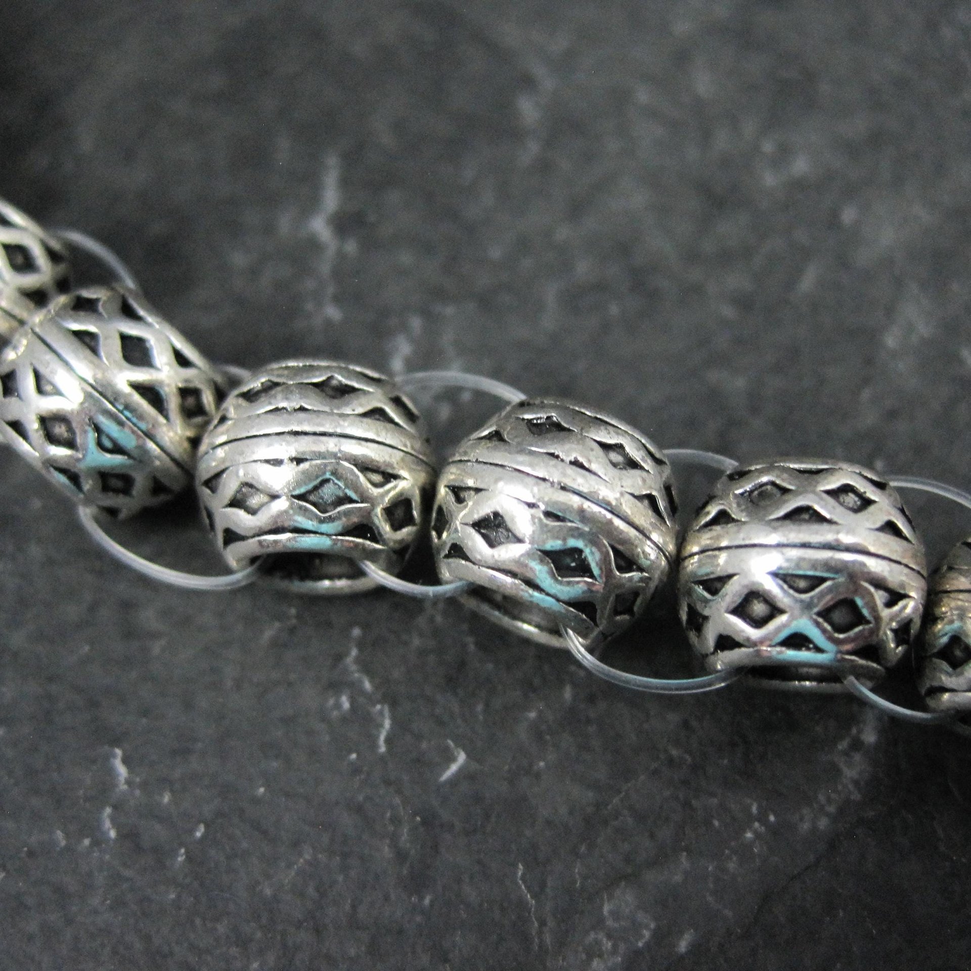 Celtic Spacer Beads 8x10mm Silver Plated Bead Gallery