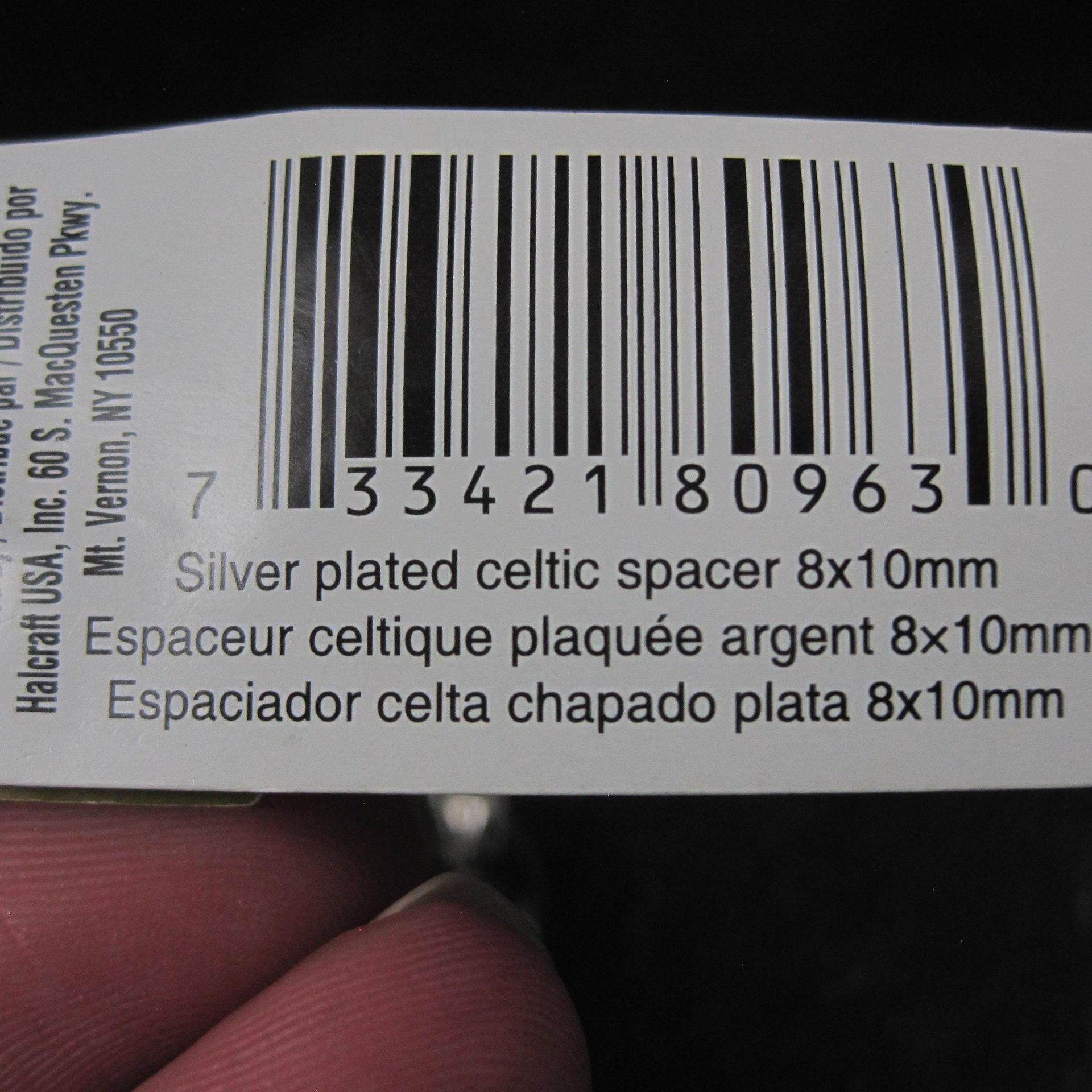 Celtic Spacer Beads 8x10mm Silver Plated Bead Gallery
