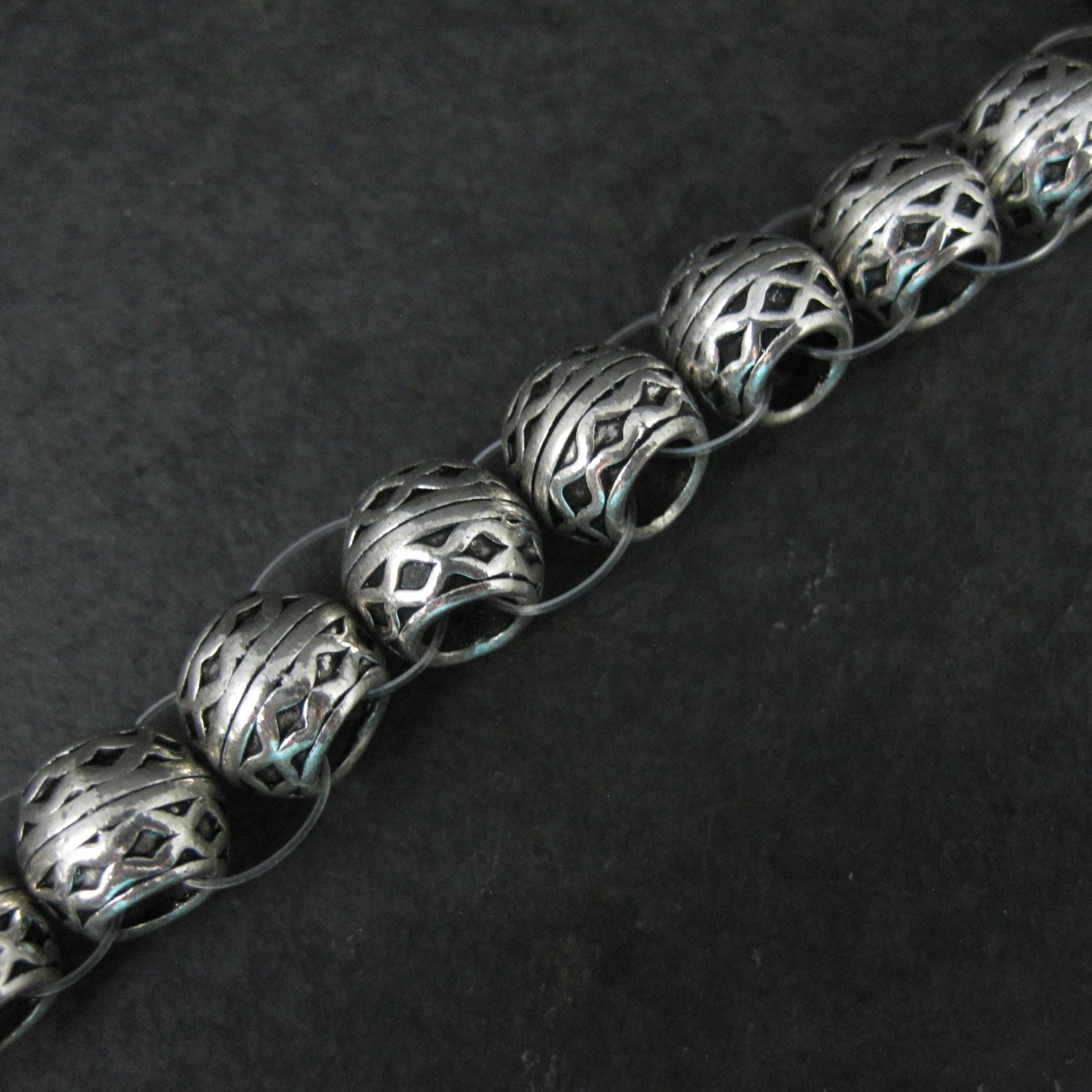 Celtic Spacer Beads 8x10mm Silver Plated Bead Gallery