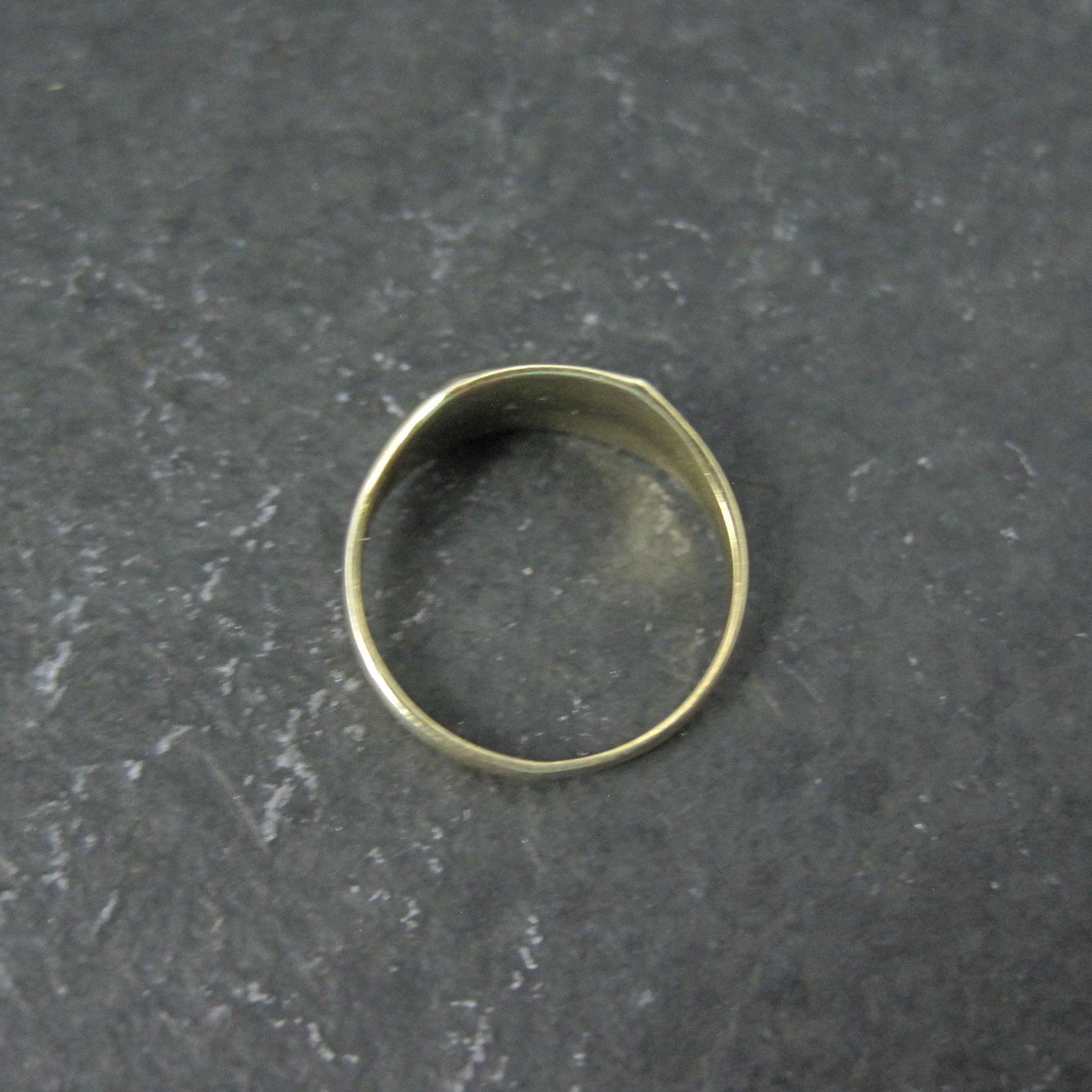 Victorian Baby Ring 10K Yellow Gold Size 1 Antique Ostby and Barton Initial J