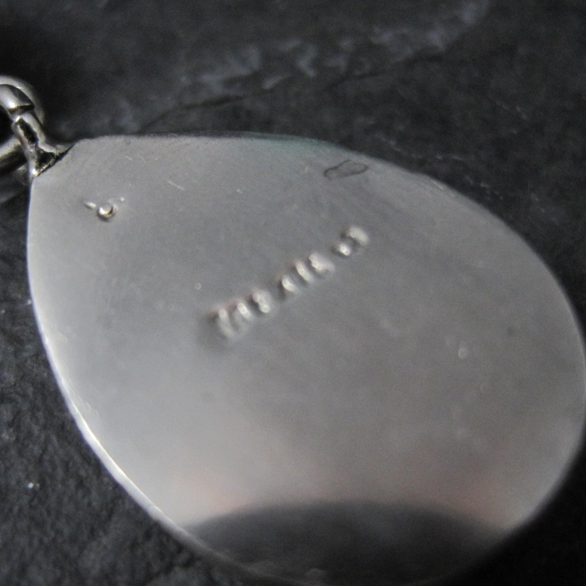 Long Mexican Sterling Howlite Pendant Vintage