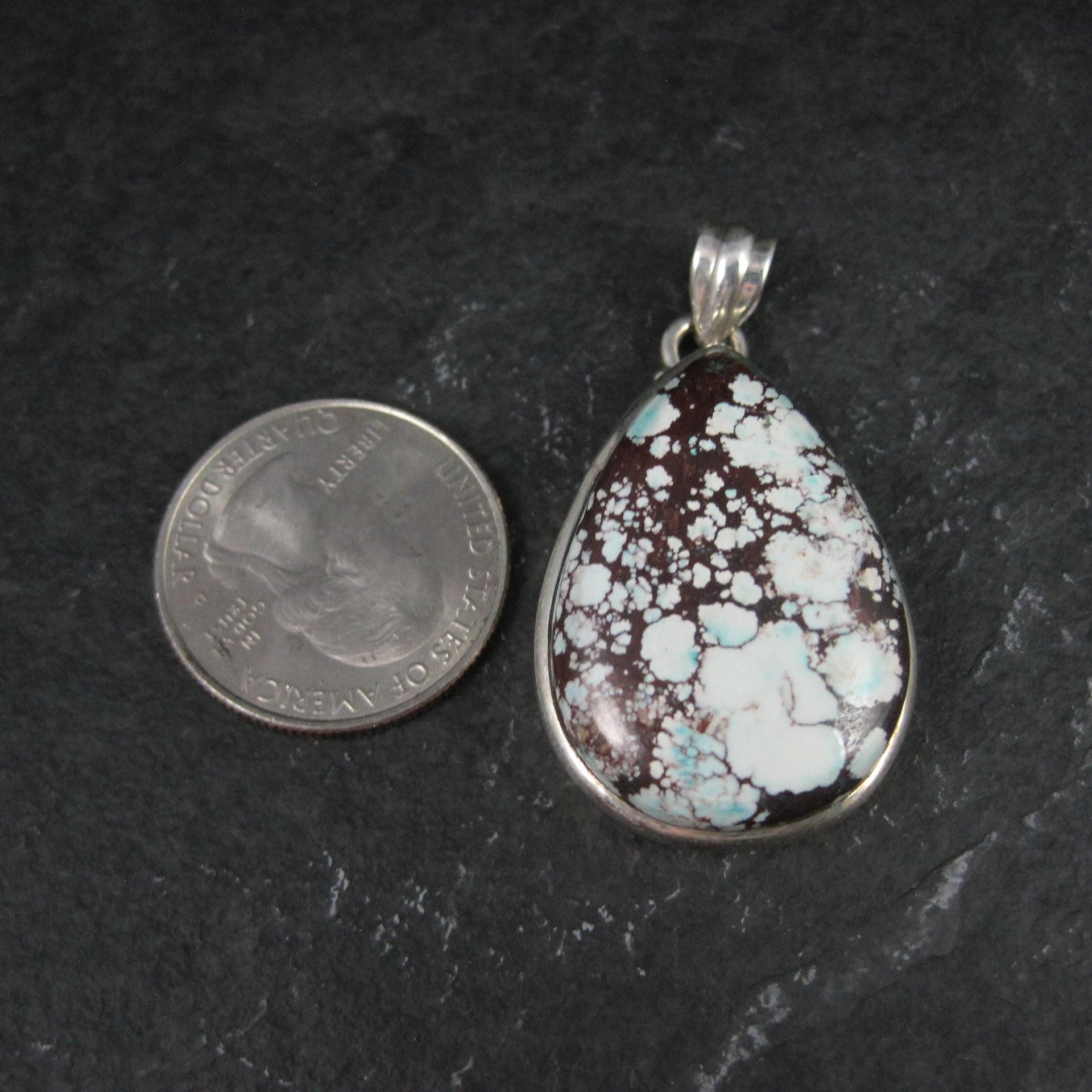 Wild Horse Magnesite Pendant Sterling Silver