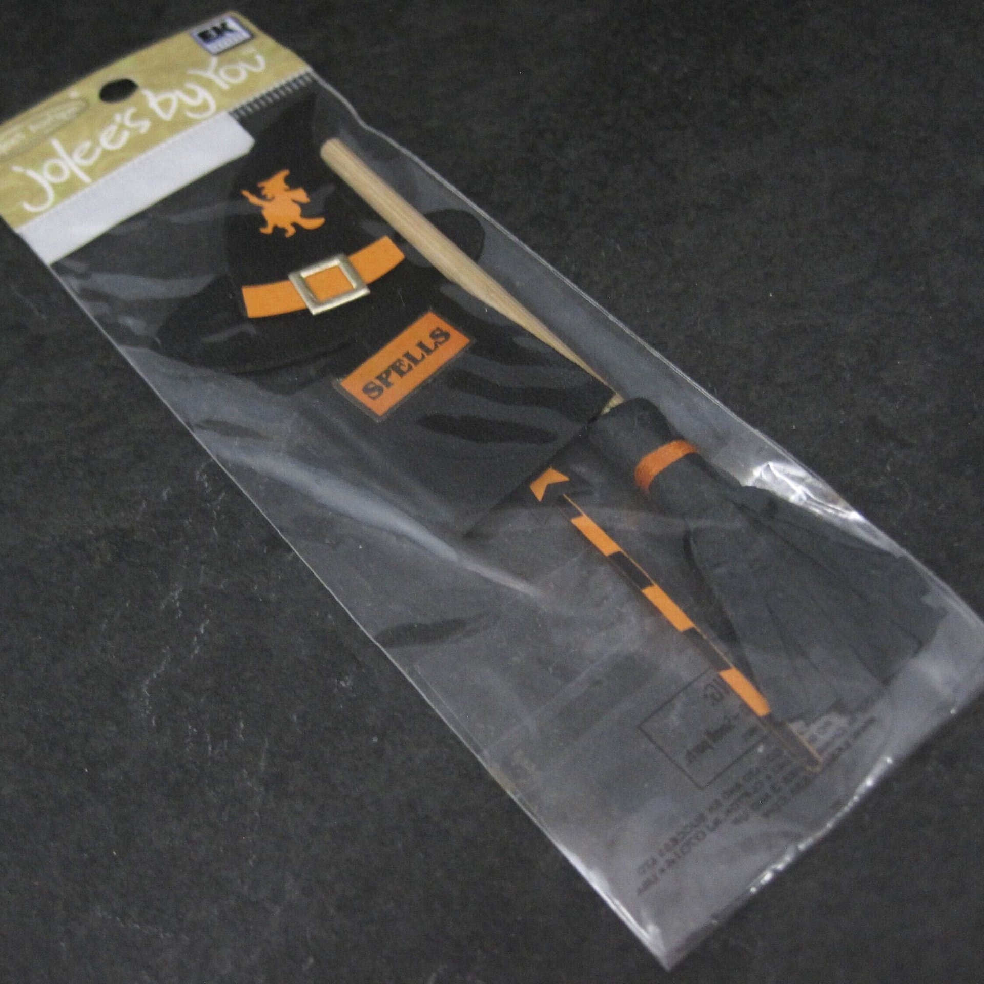 Jolees By You Dimensional Witch Hat Spell Book Broom Wand Discontinued