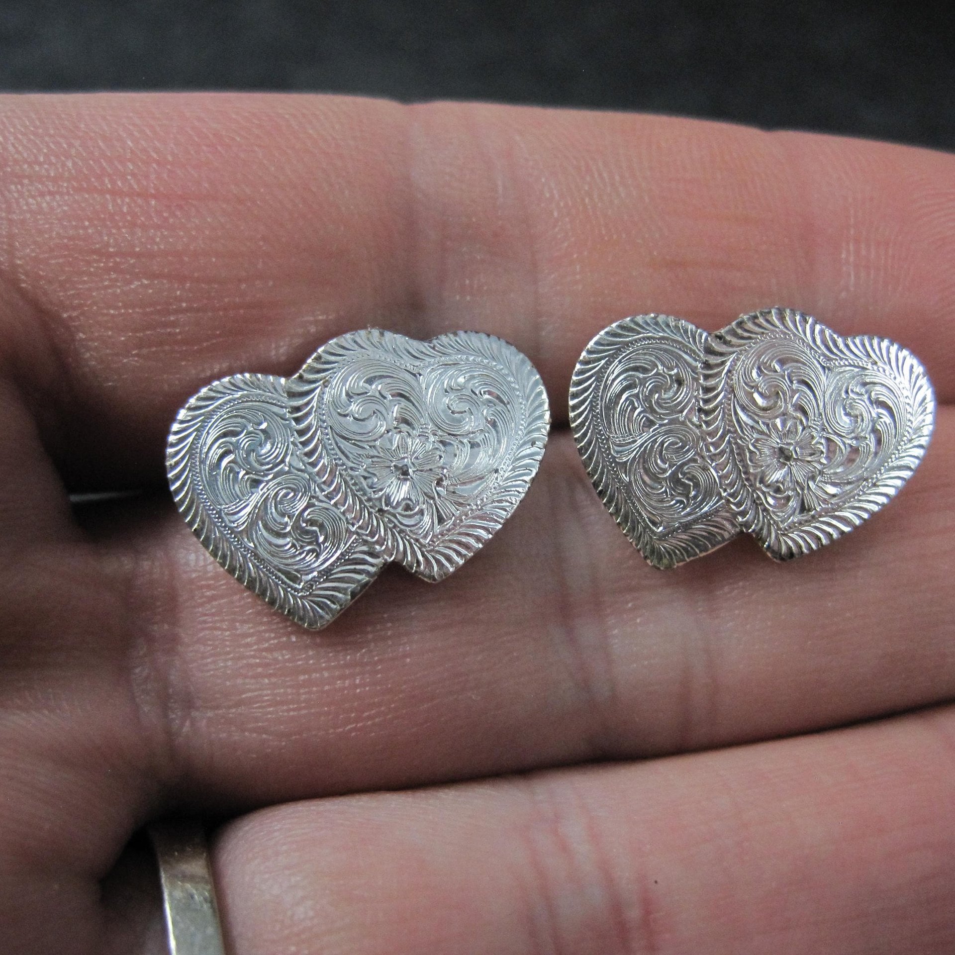 Western Heart Earrings Montana Silversmiths