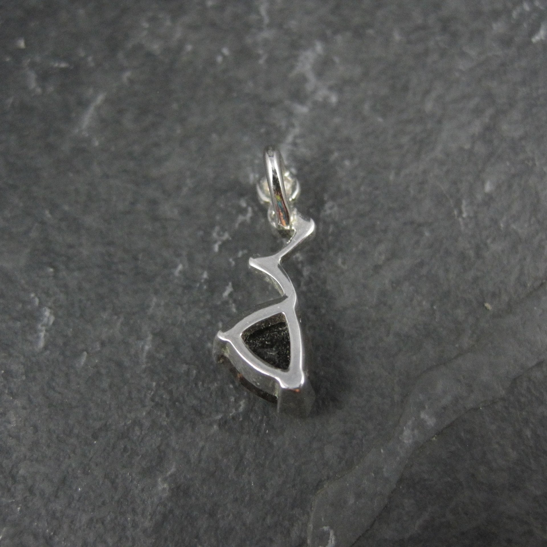 Tiny Sterling Silver Smoky Quartz Pendant