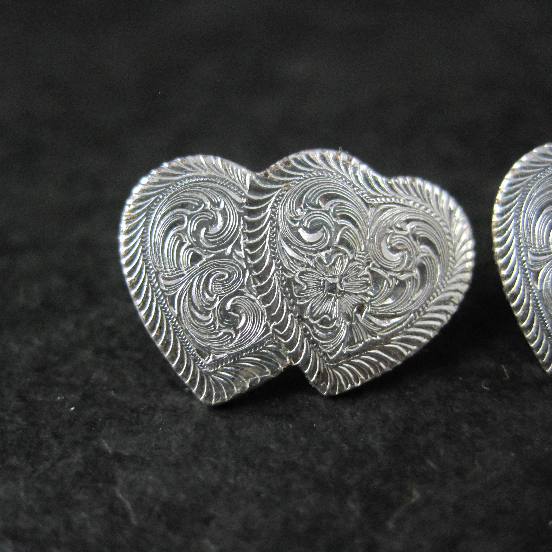 Western Heart Earrings Montana Silversmiths