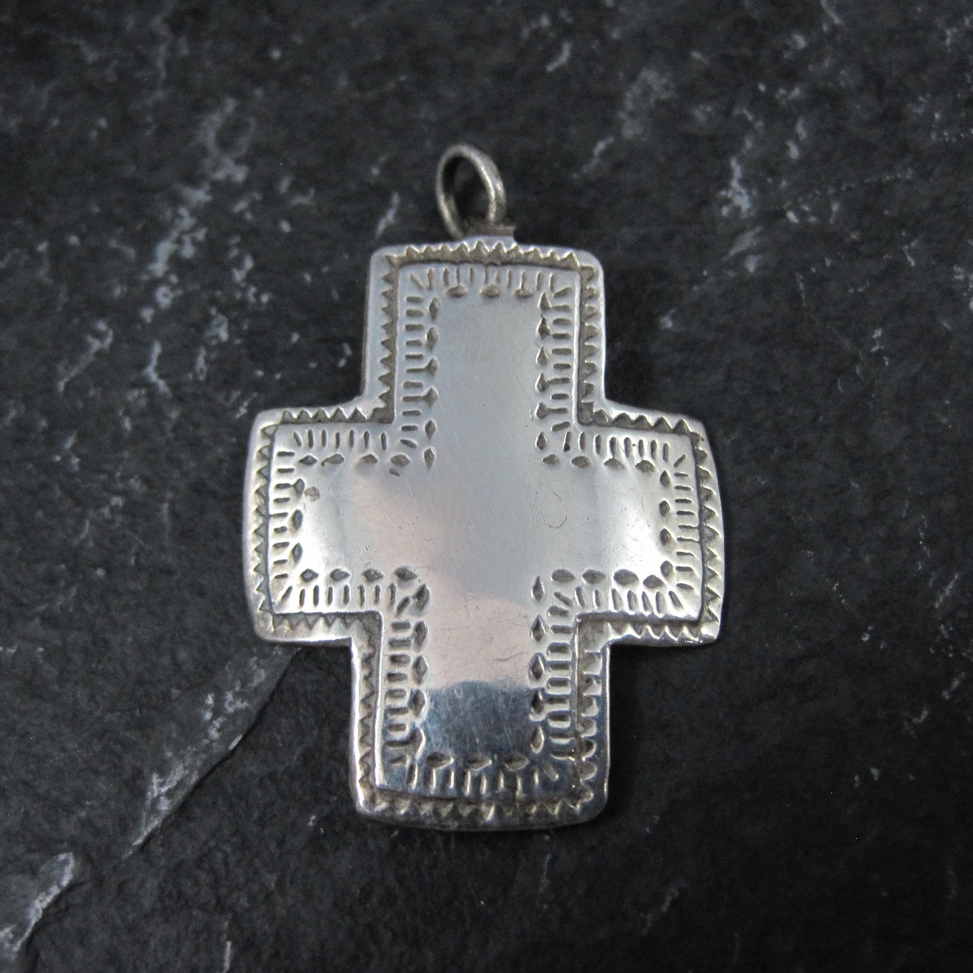 Vintage Sterling Silver Cross Pendant