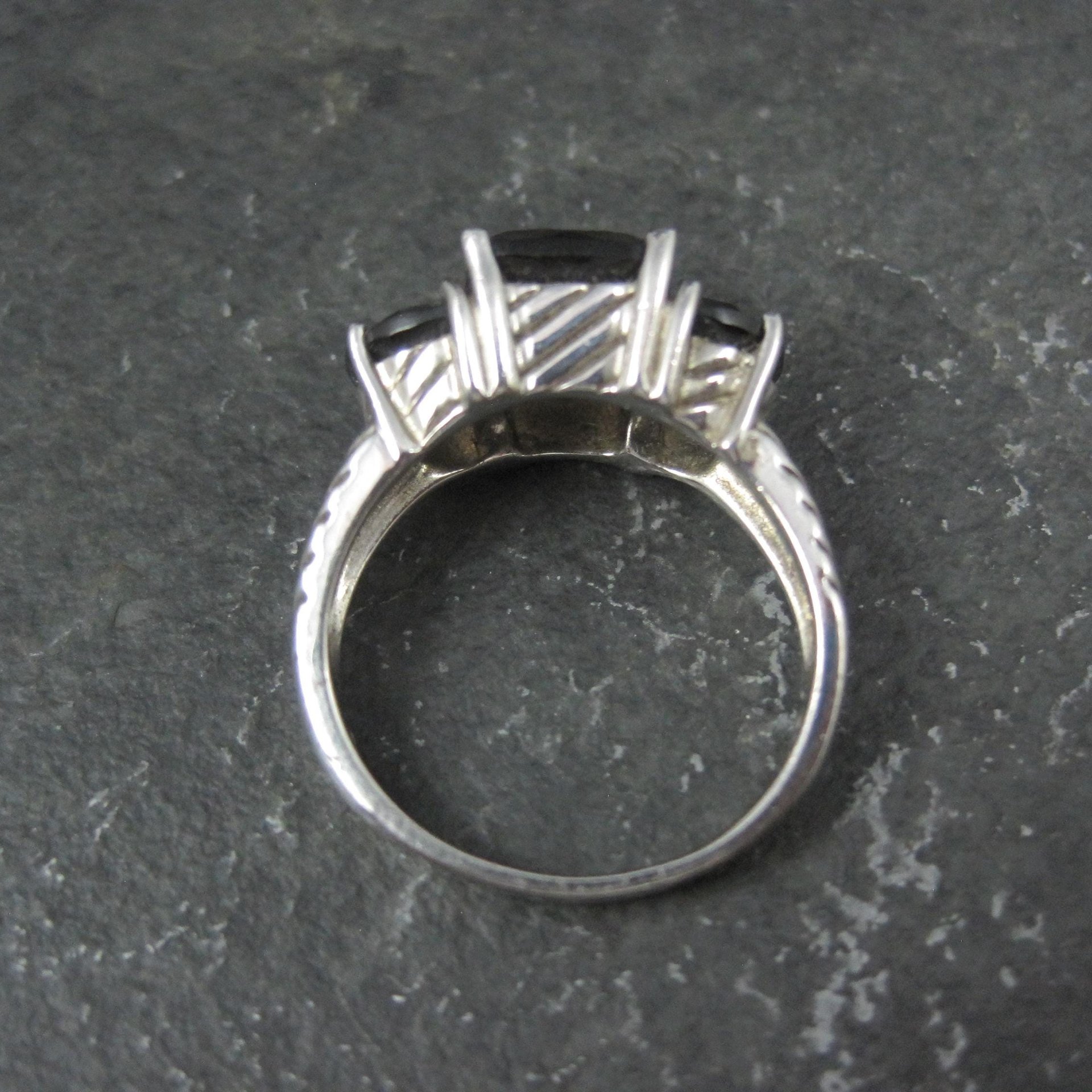 Sterling Silver Smoky Quartz Ring Size 7