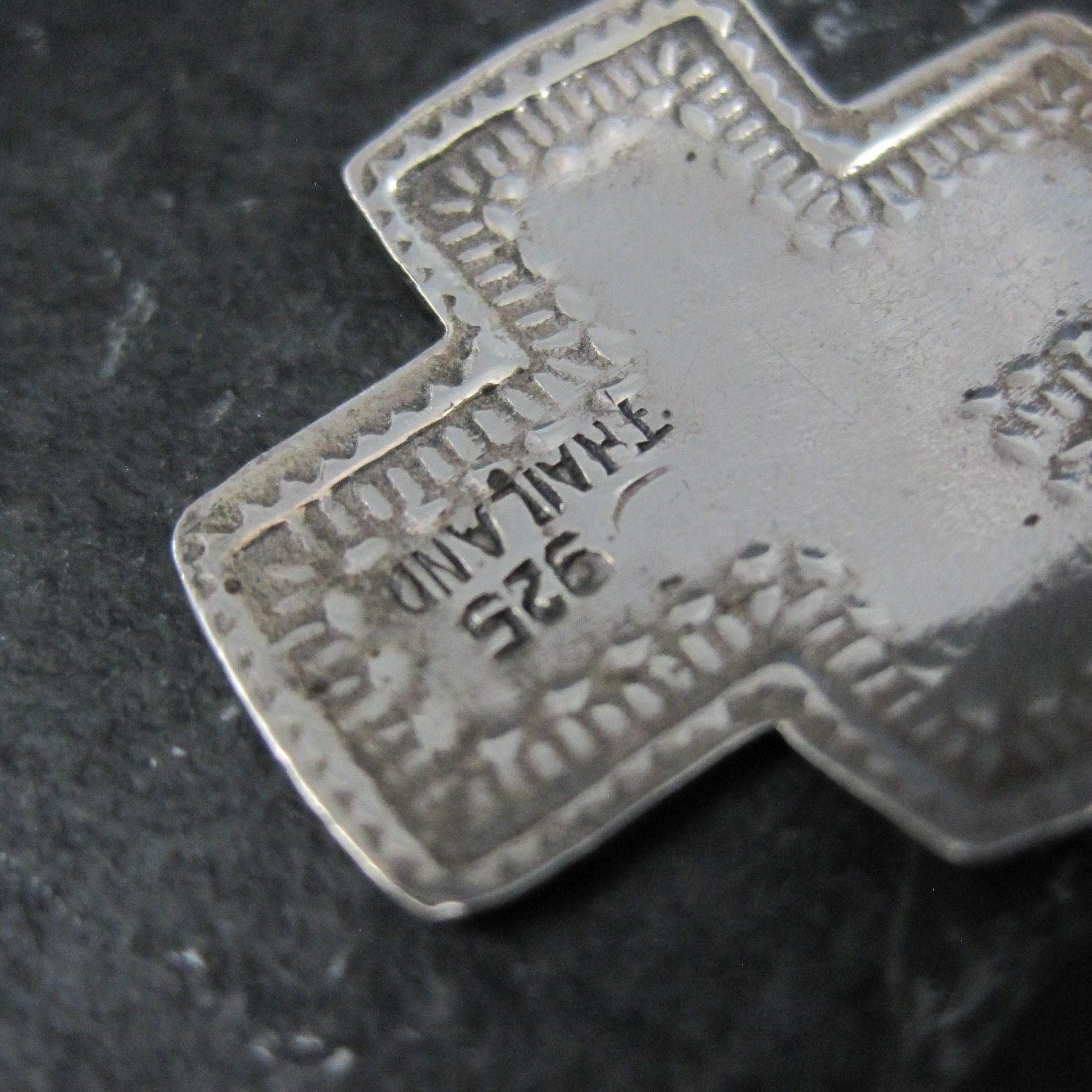 Vintage Sterling Silver Cross Pendant