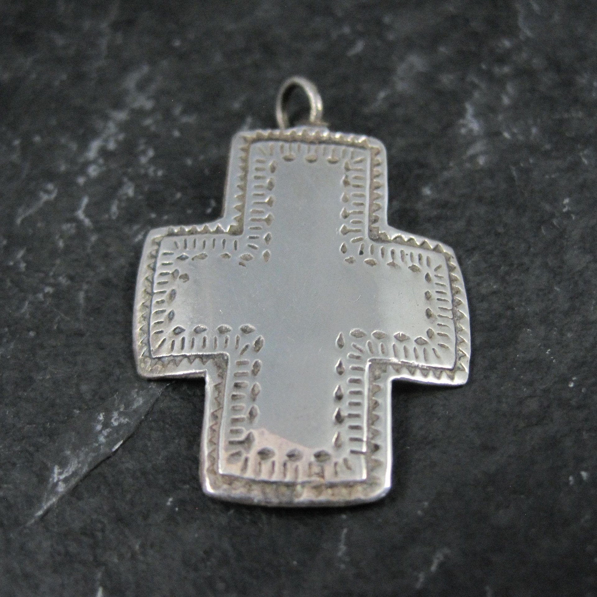 Vintage Sterling Silver Cross Pendant