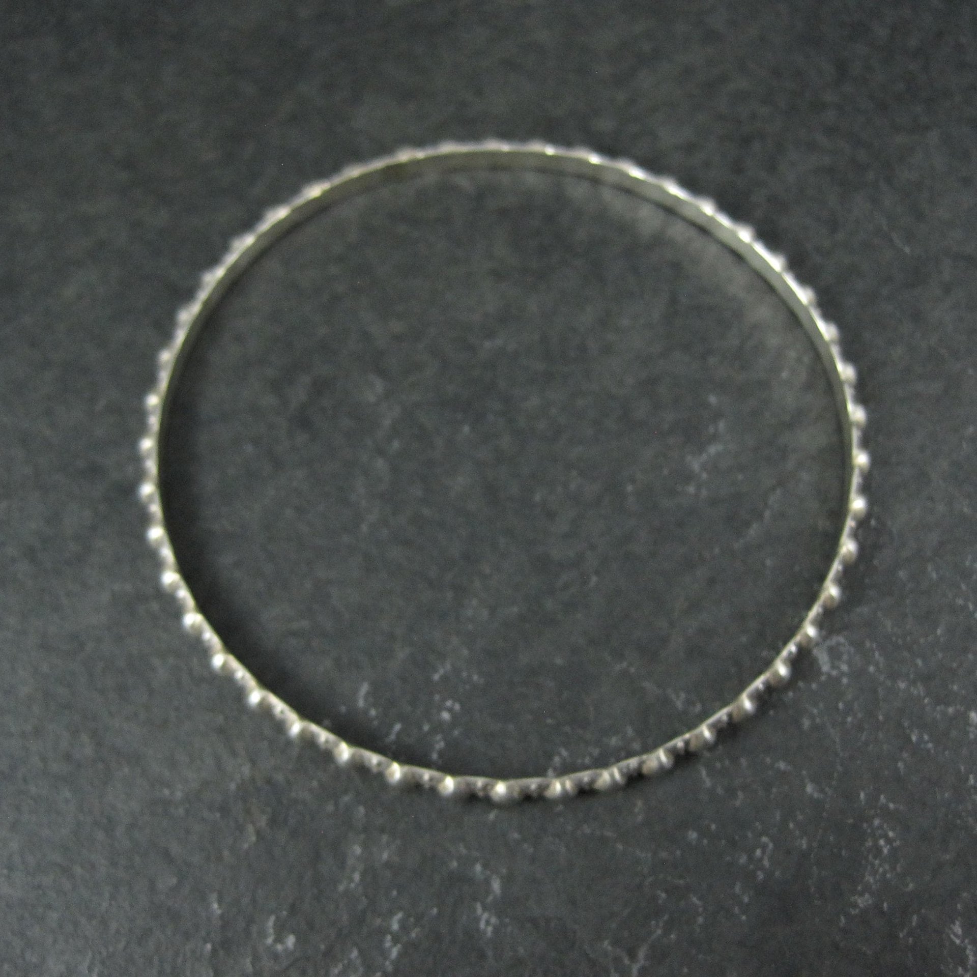 Vintage Sterling Bangle Bracelet 7.5"