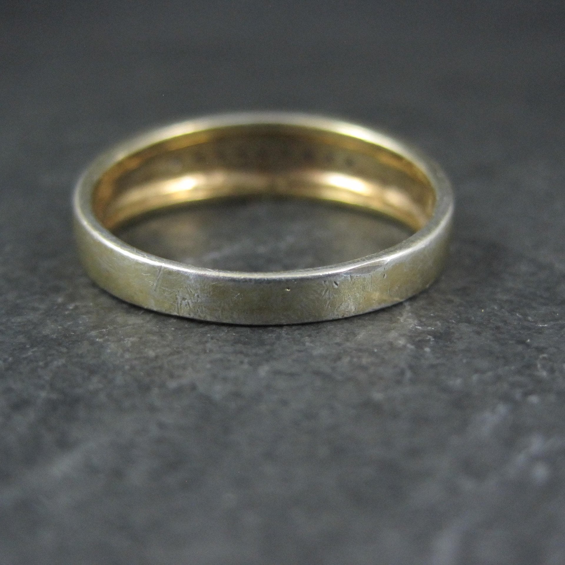 Mens Vermeil Sterling Sapphire Ring Size 13