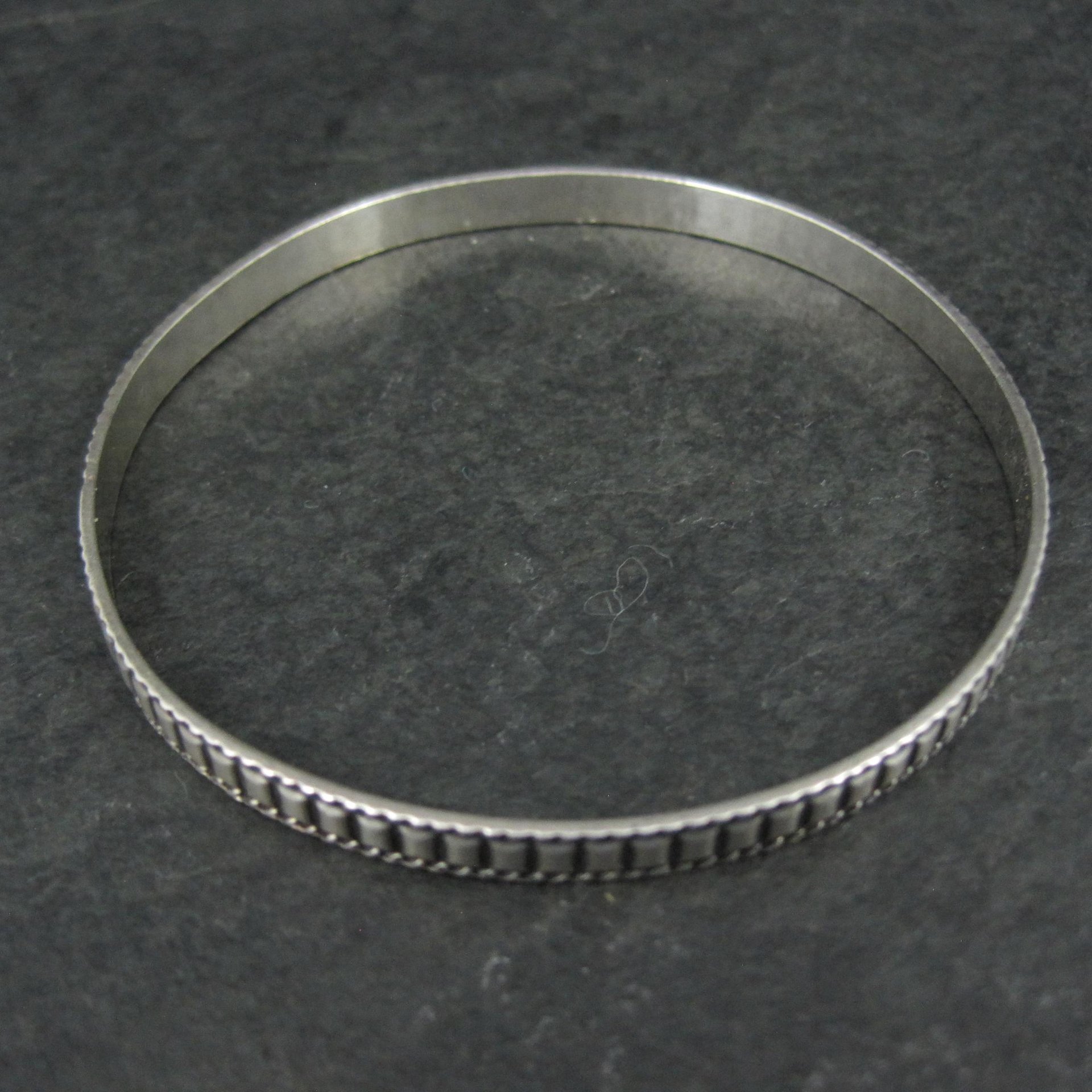 Vintage Sterling Silver Bangle Bracelet by Danecraft 7.25"