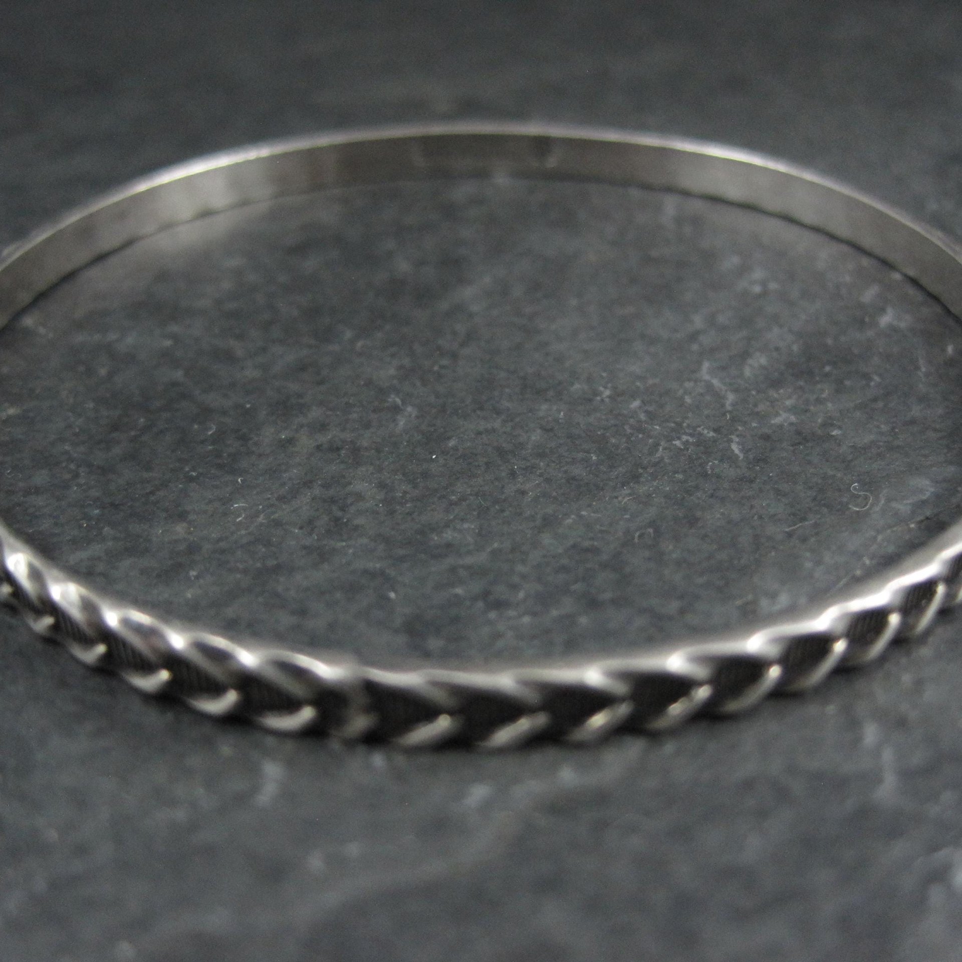 Vintage Sterling Silver Bangle Bracelet by Danecraft 7.5"