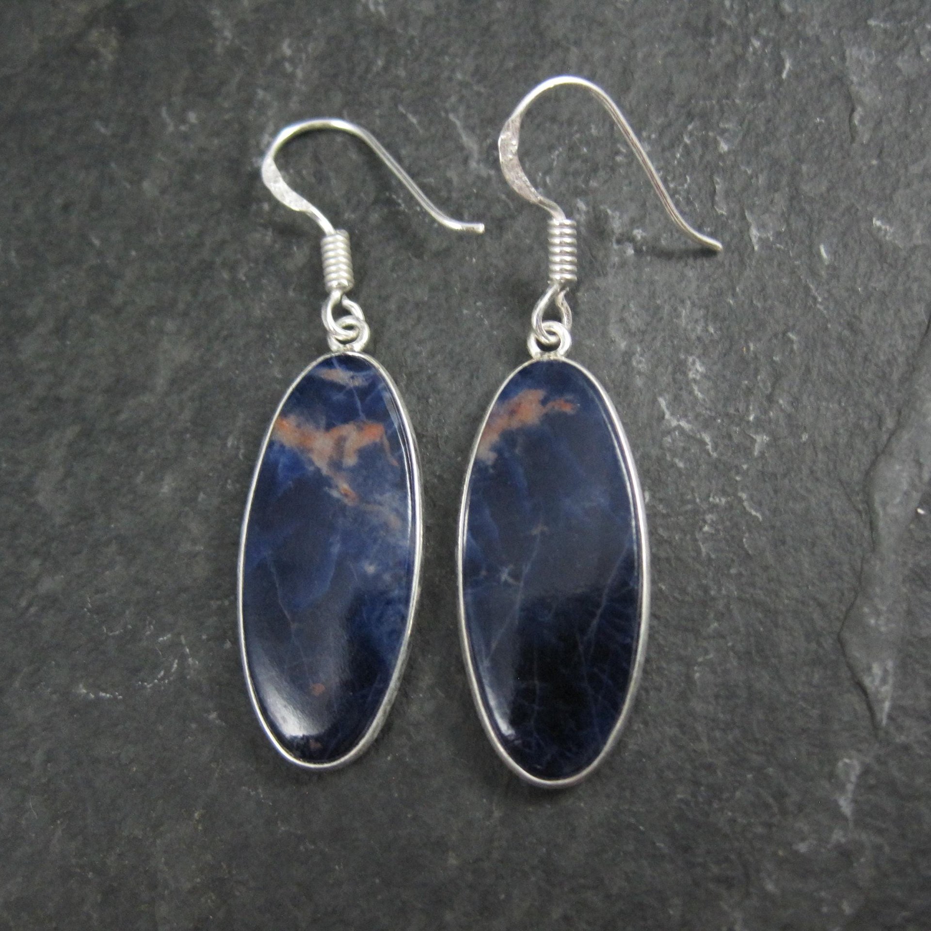 Simple Sterling Sodalite Earrings