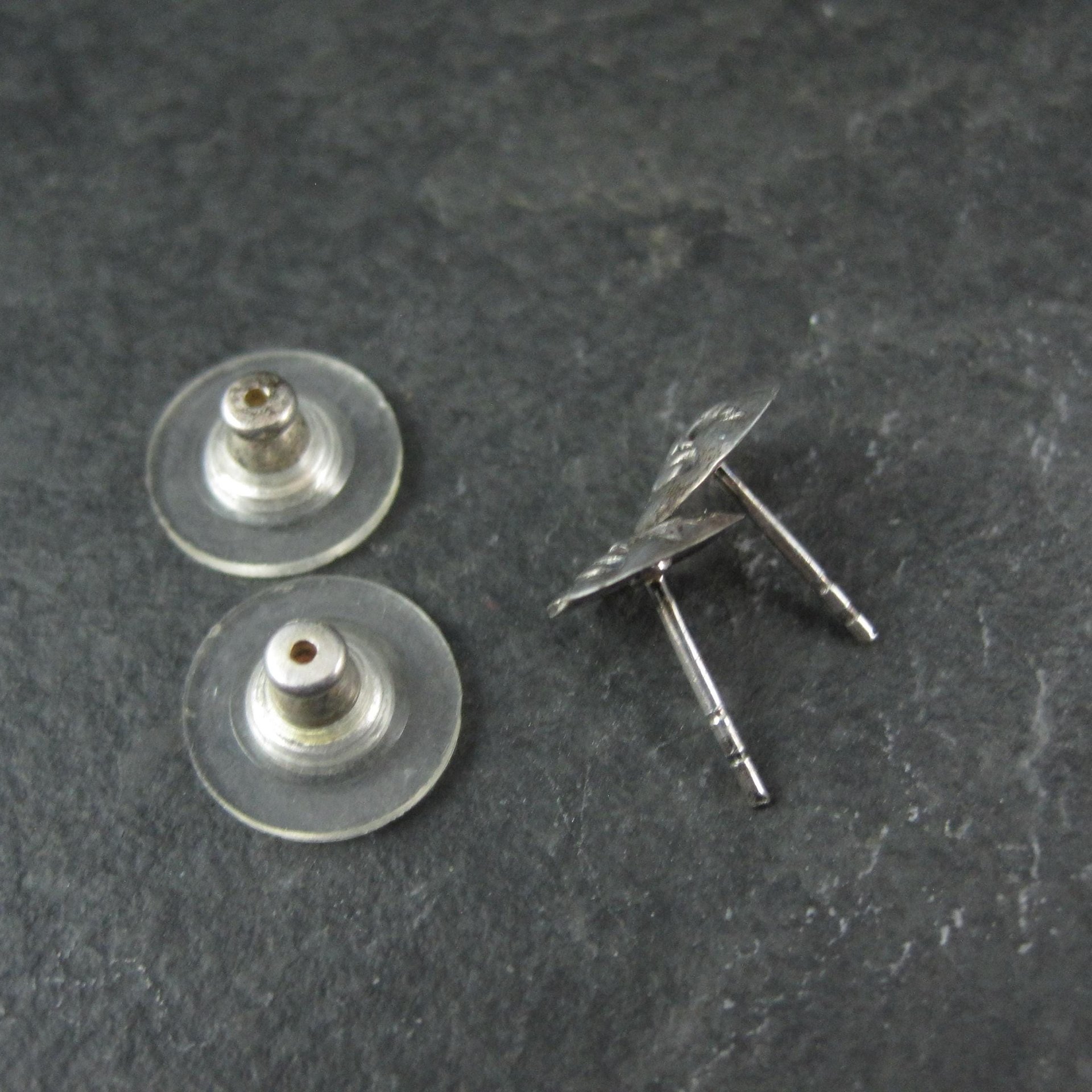 Vintage Sterling Moon Face Earrings