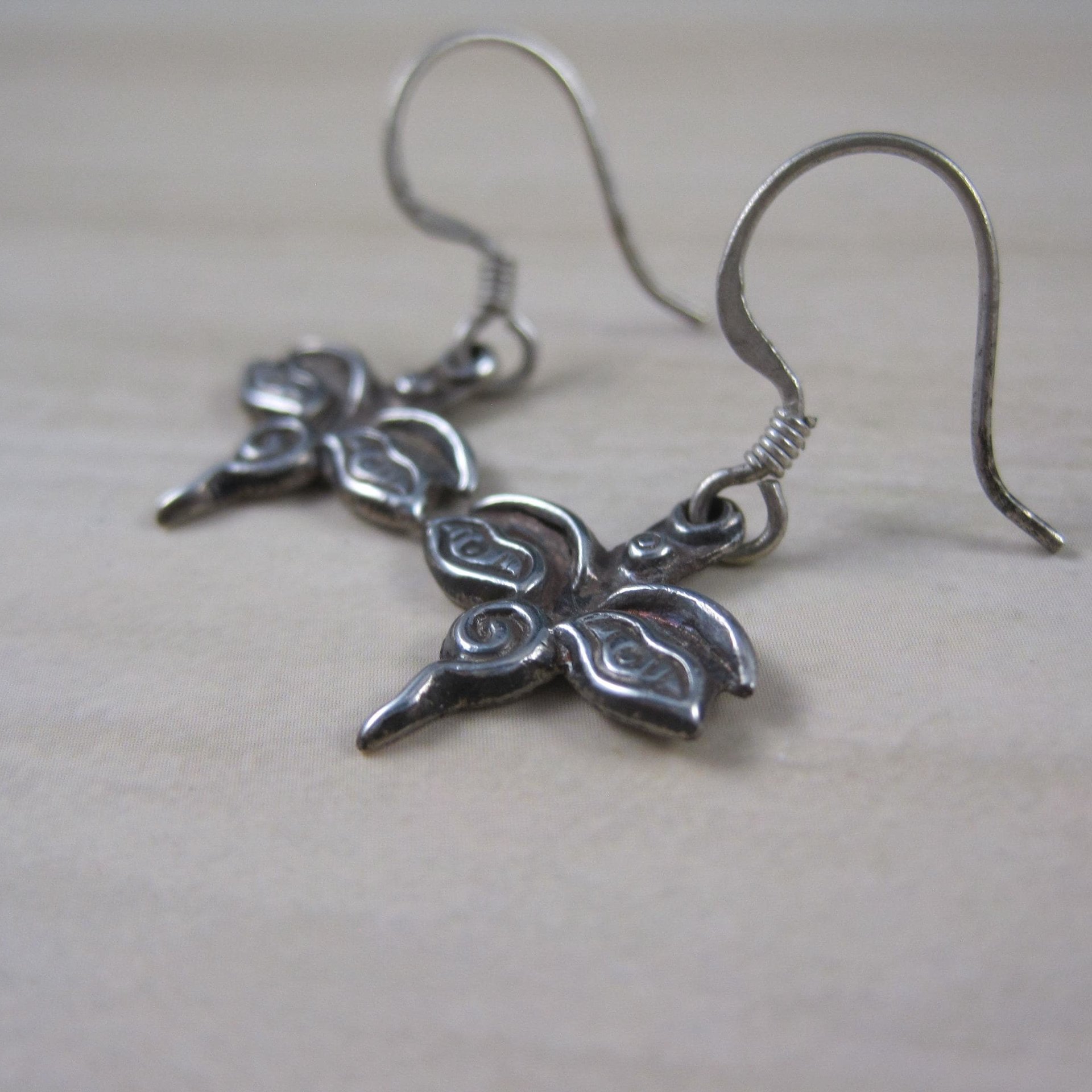 Sterling Silver Buddha Eyes Earrings