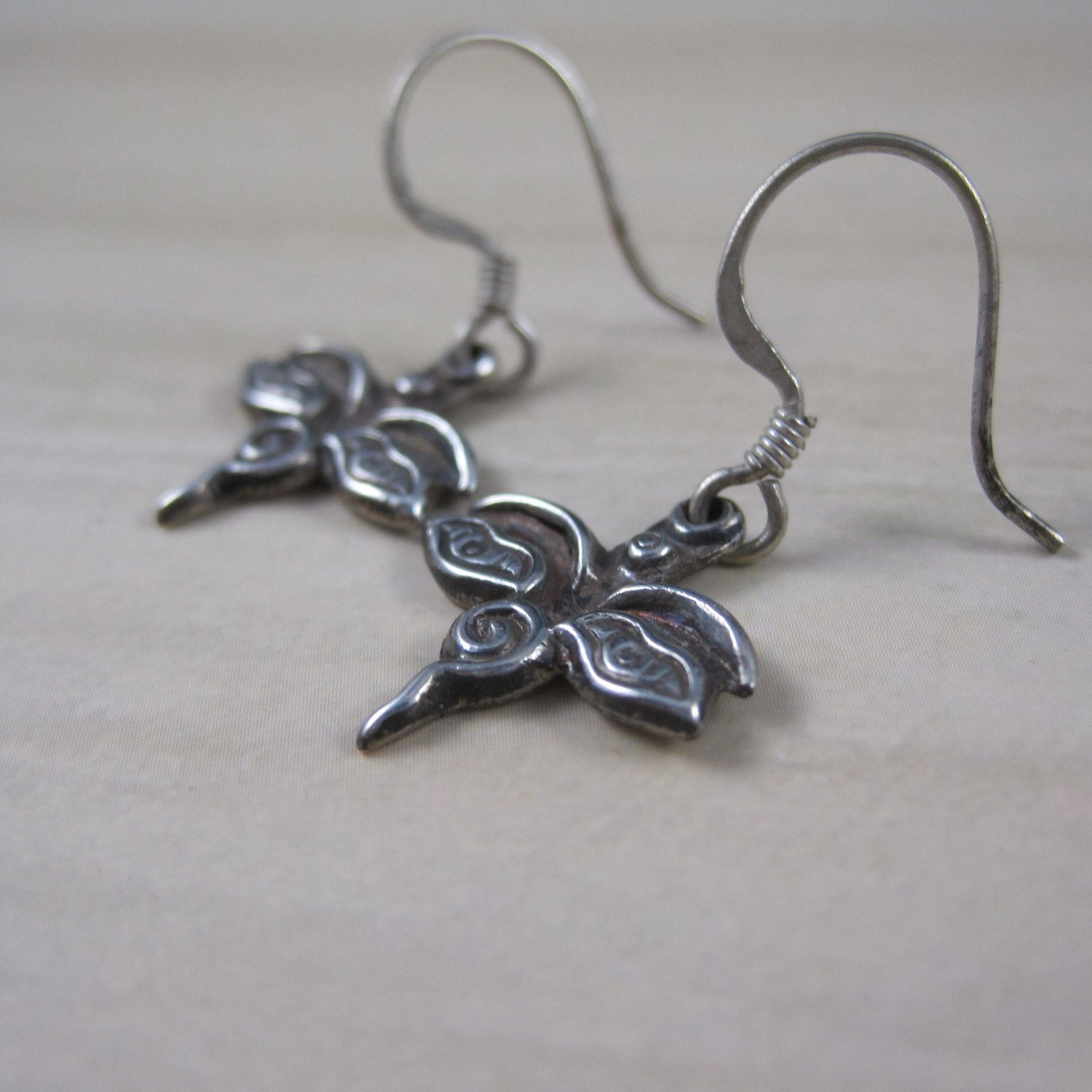 Sterling Silver Buddha Eyes Earrings