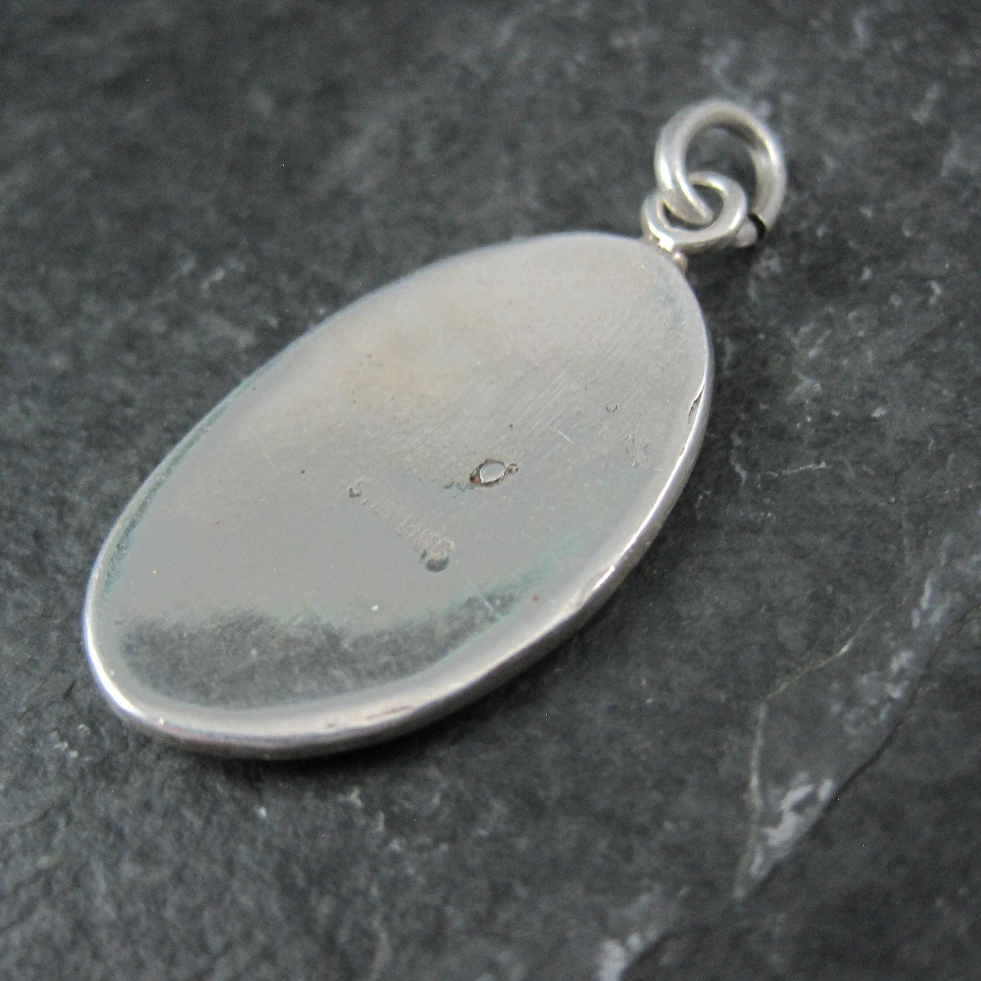 Vintage Sterling Silver Kokopelli Pendant Southwestern Overlay