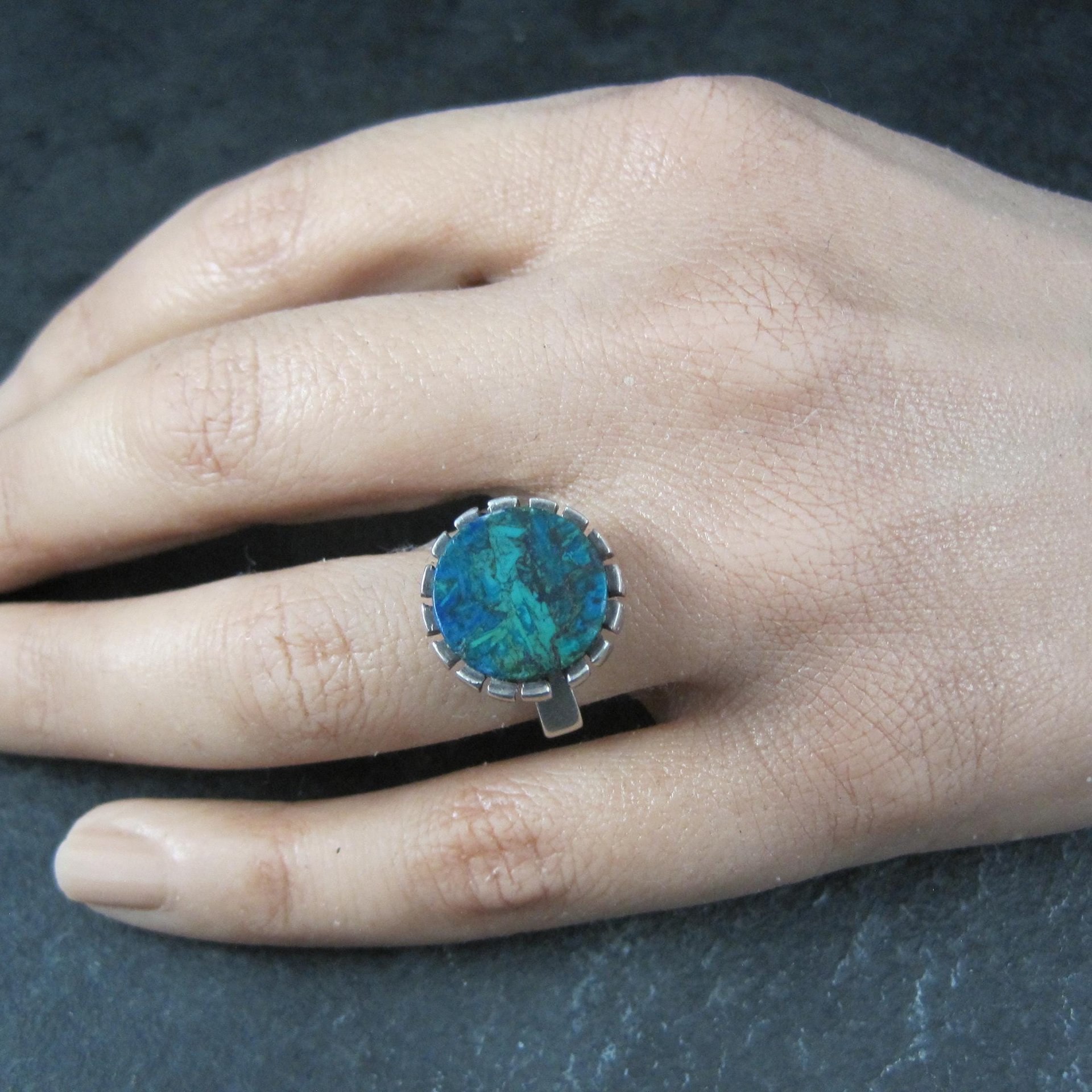 Vintage Sterling Silver Eilat Ring Size 6