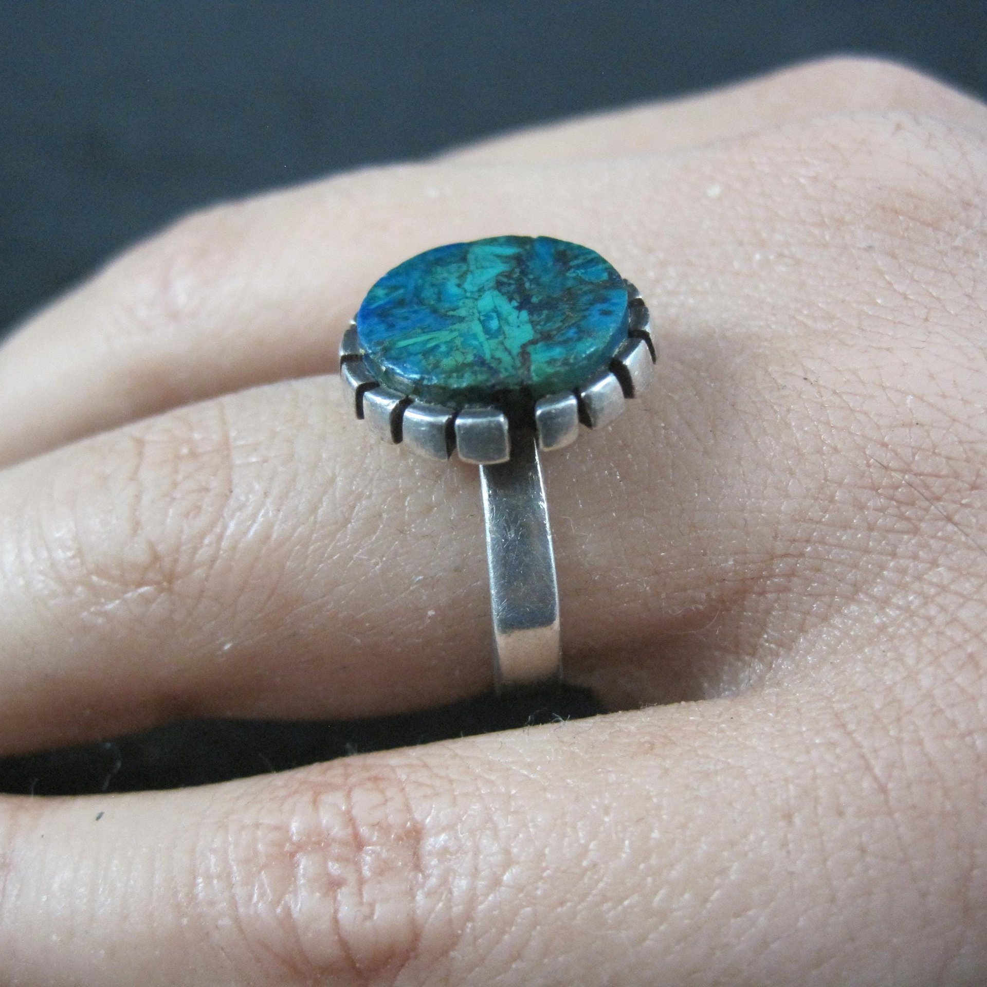 Vintage Sterling Silver Eilat Ring Size 6