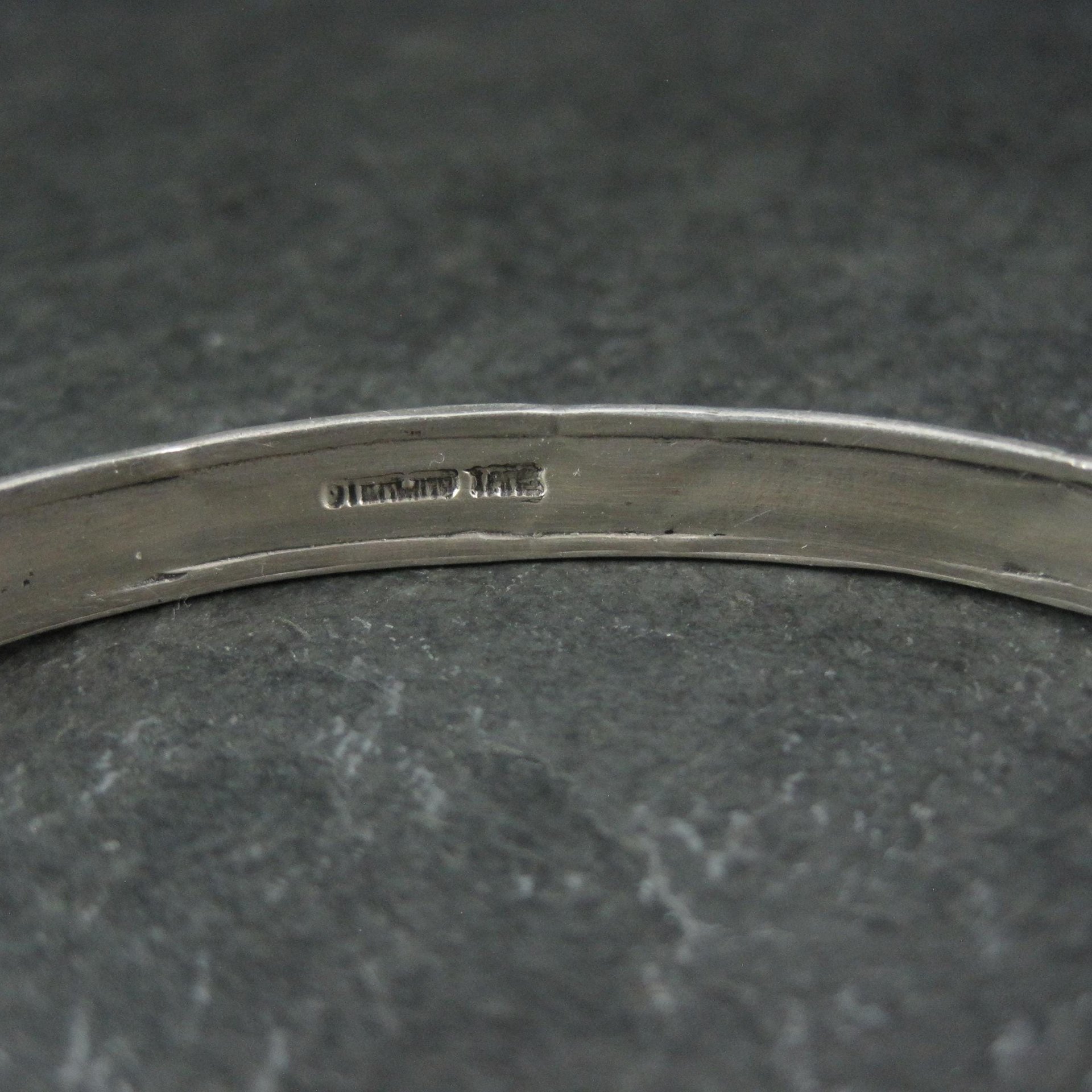 Southwestern Sterling Carinated Cuff Bracelet Tahe 6.75 Inches