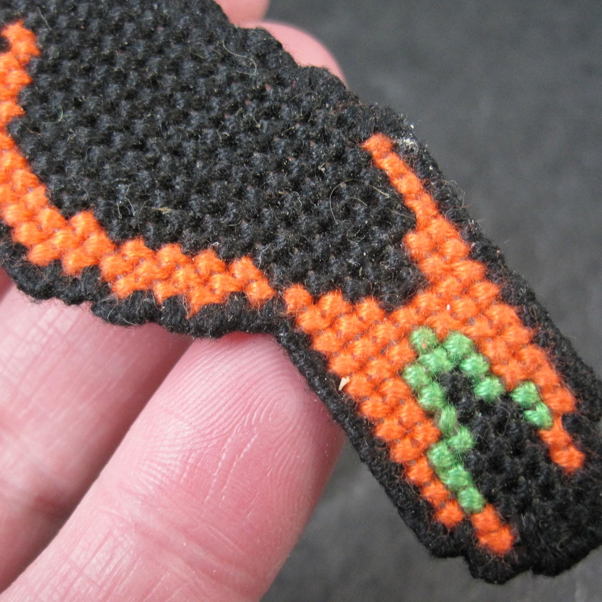 Vintage Cross Stitch Toucan Brooch Pin