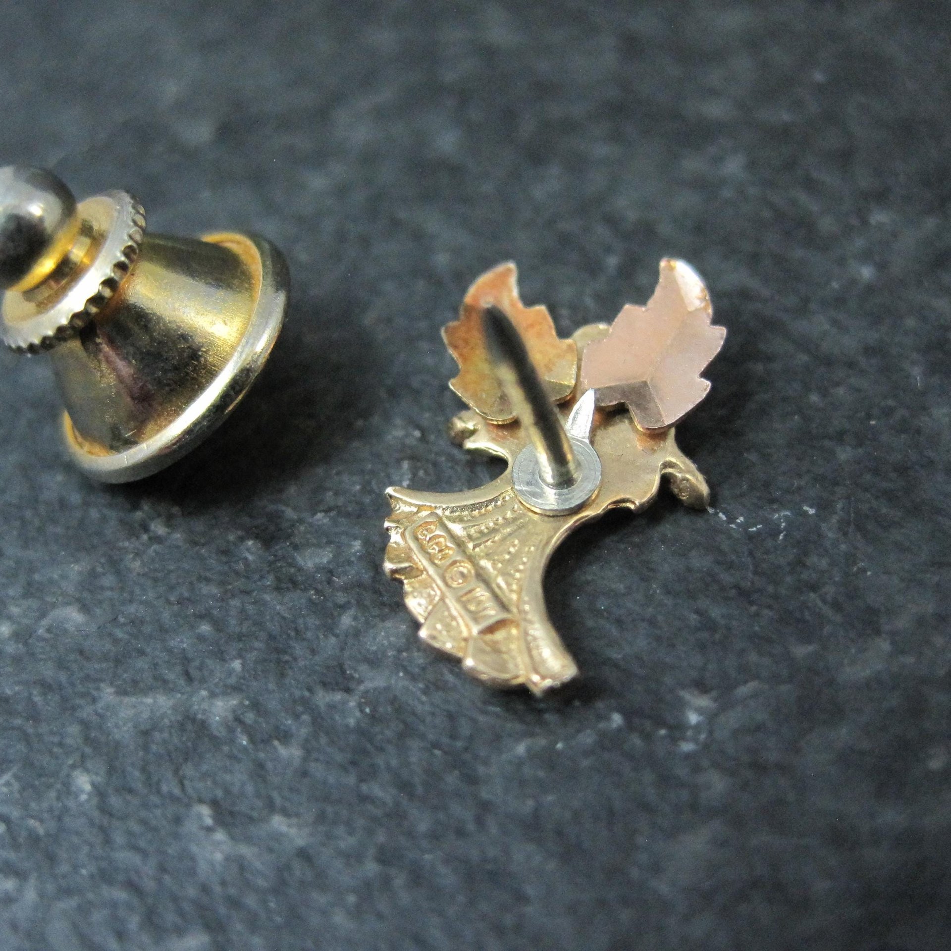 Vintage 10K Black Hills Gold Angel Pin Coleman Company