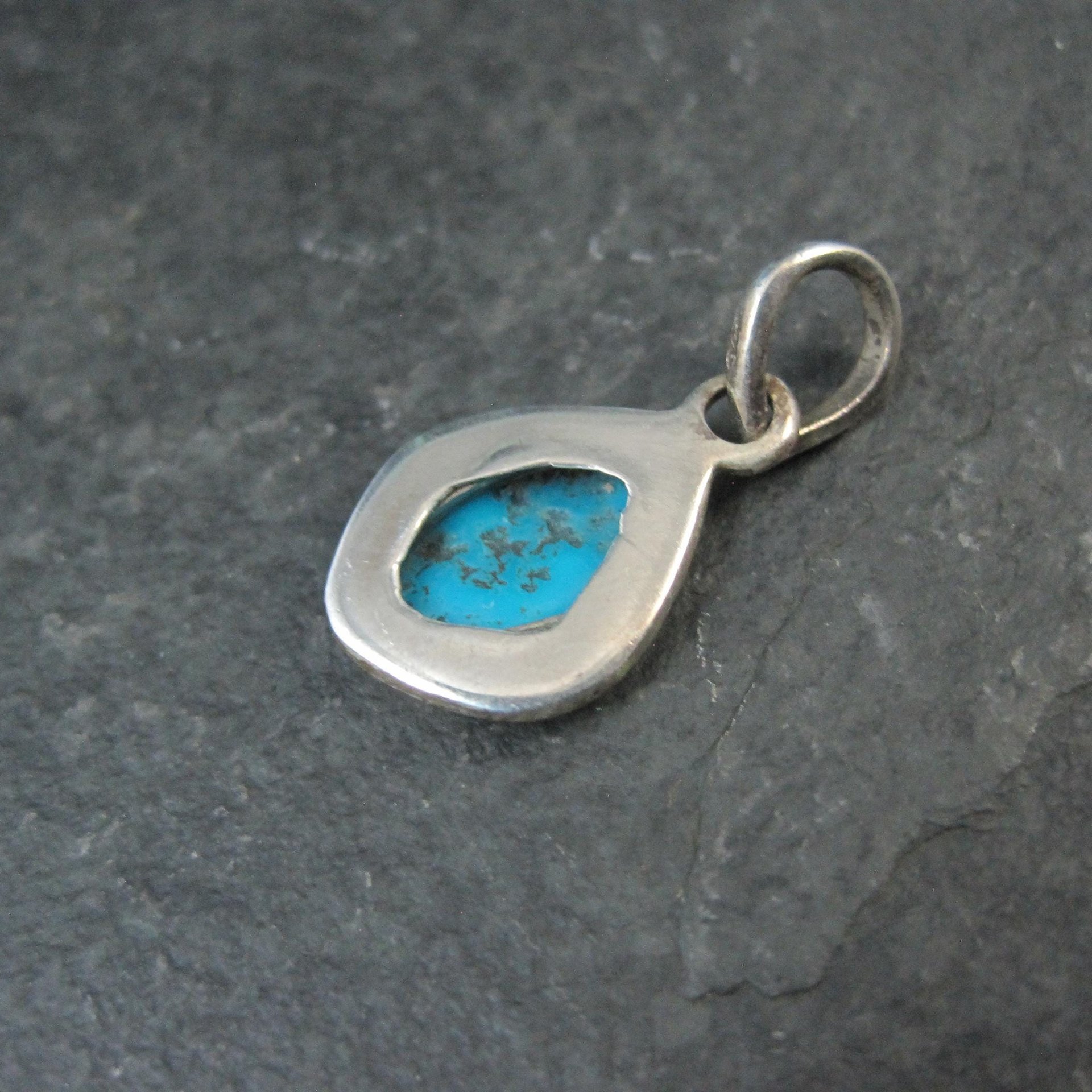 Simple Sterling Turquoise Pendant