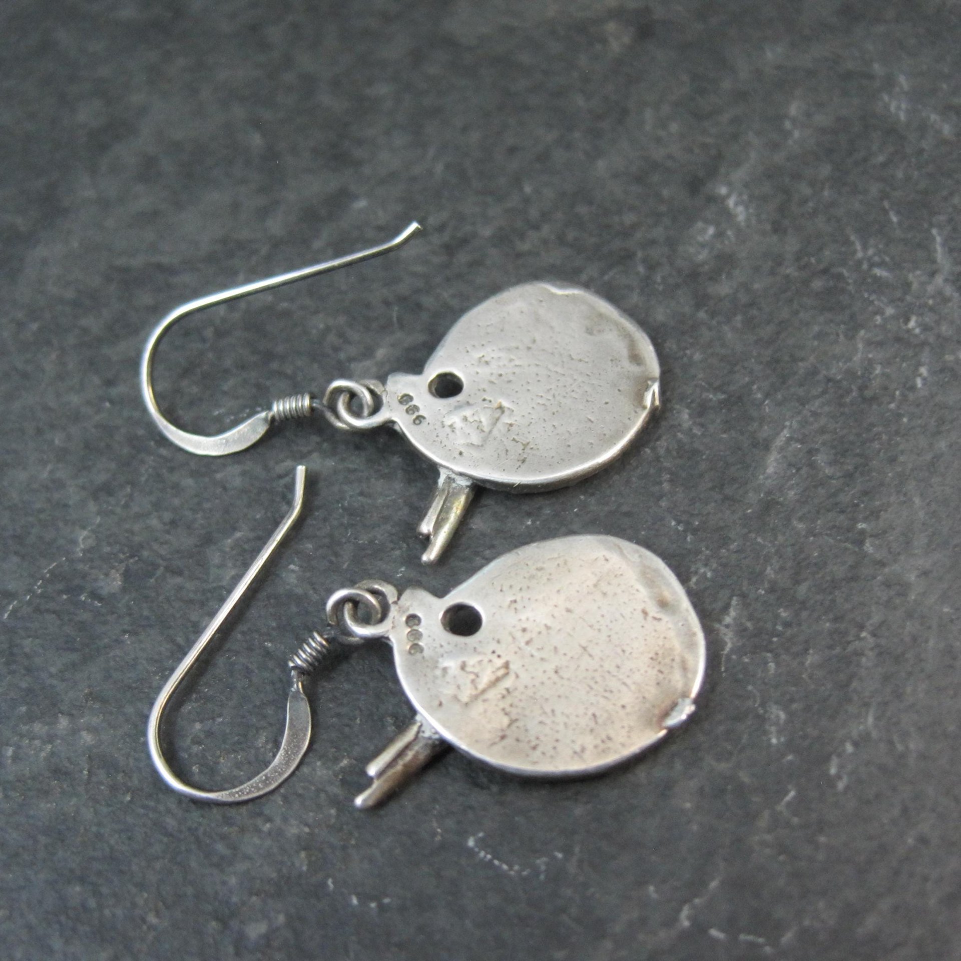 Vintage Sterling Painters Pallet Earrings