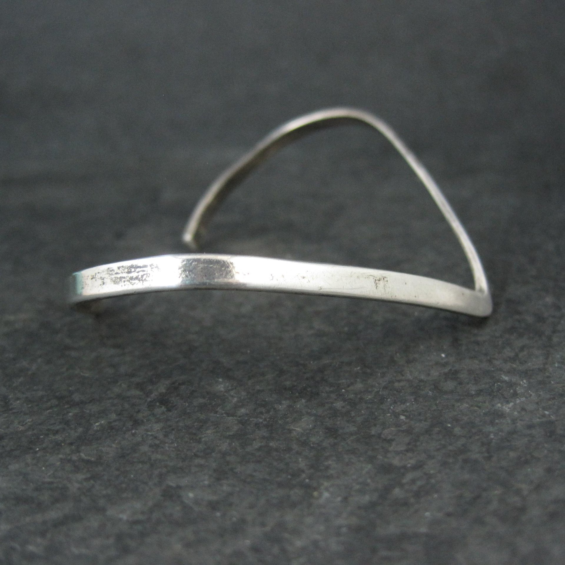 Dainty Sterling Silver Sweater Cuff Bracelet 6.5 Inches