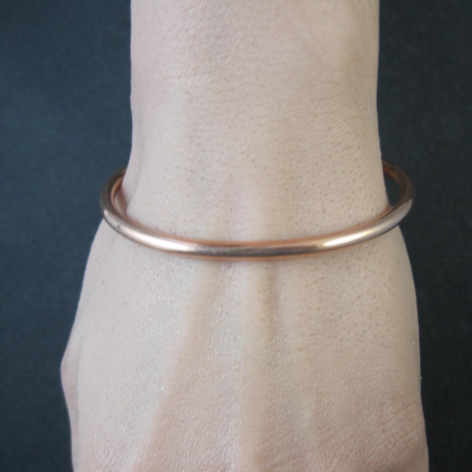 Simple Copper Cuff Bracelet 6 Inches