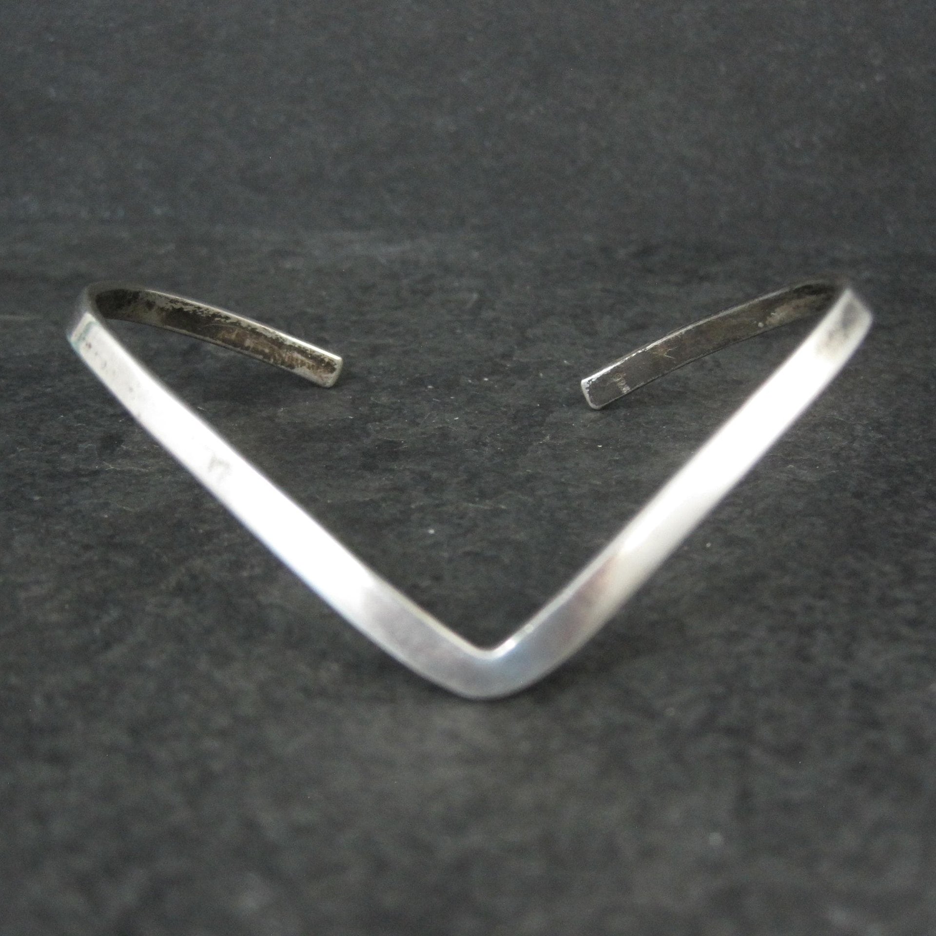 Dainty Sterling Silver Sweater Cuff Bracelet 6.5 Inches