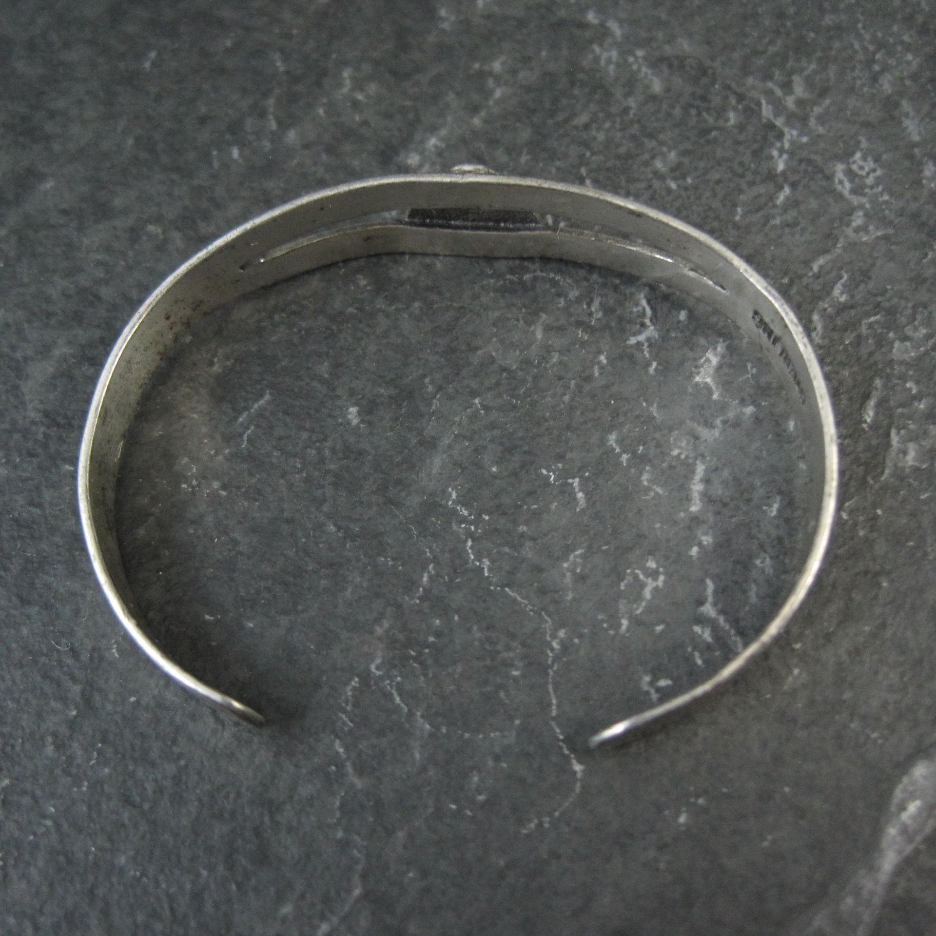 Vintage Sterling Thunderbird Cuff Bracelet Child Sized 4.25"