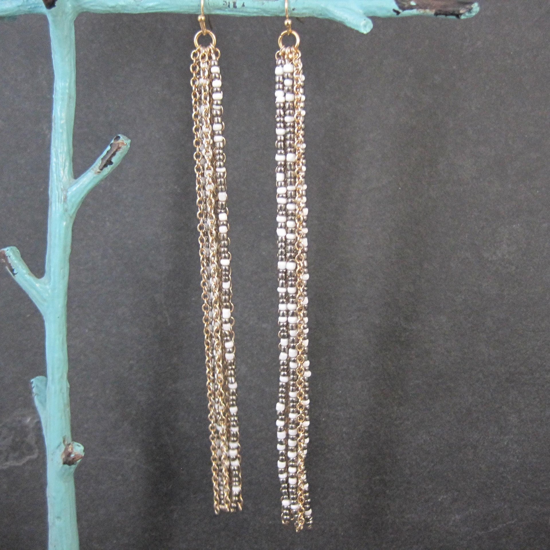 Extra Long Duster Chain Earrings