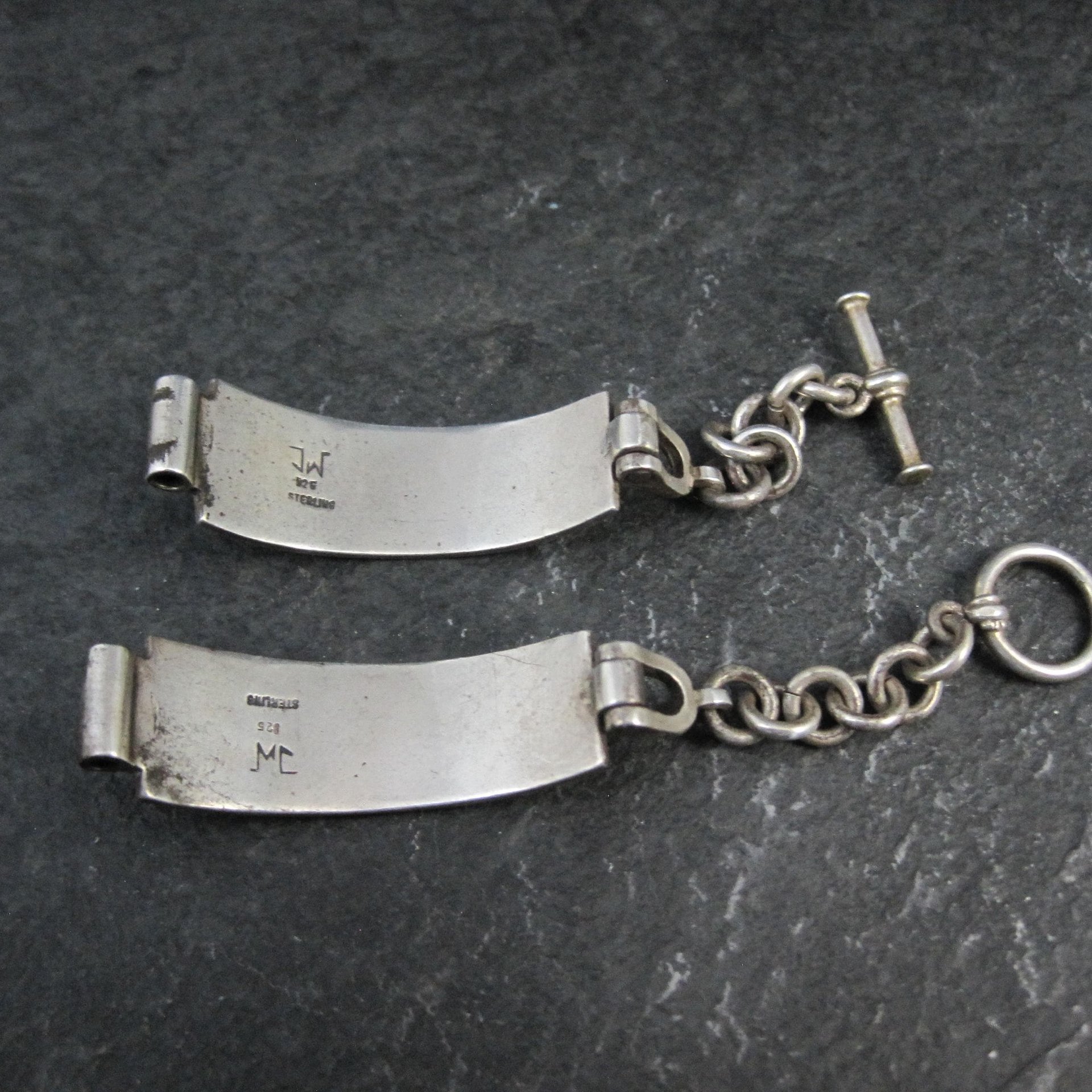 Celtic Dragon Toggle Ladies Watch Band Vintage Sterling Silver