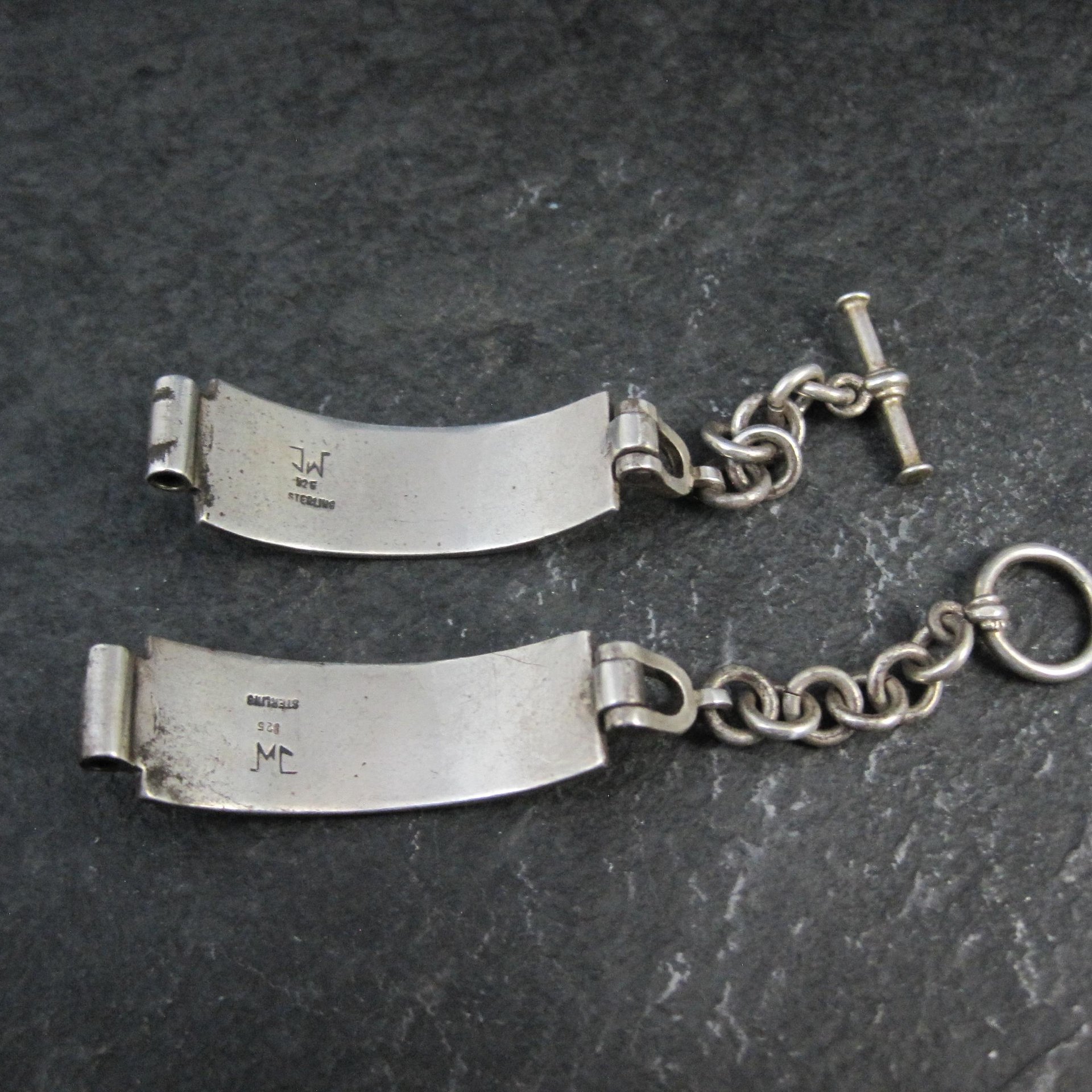 Celtic Dragon Toggle Ladies Watch Band Vintage Sterling Silver