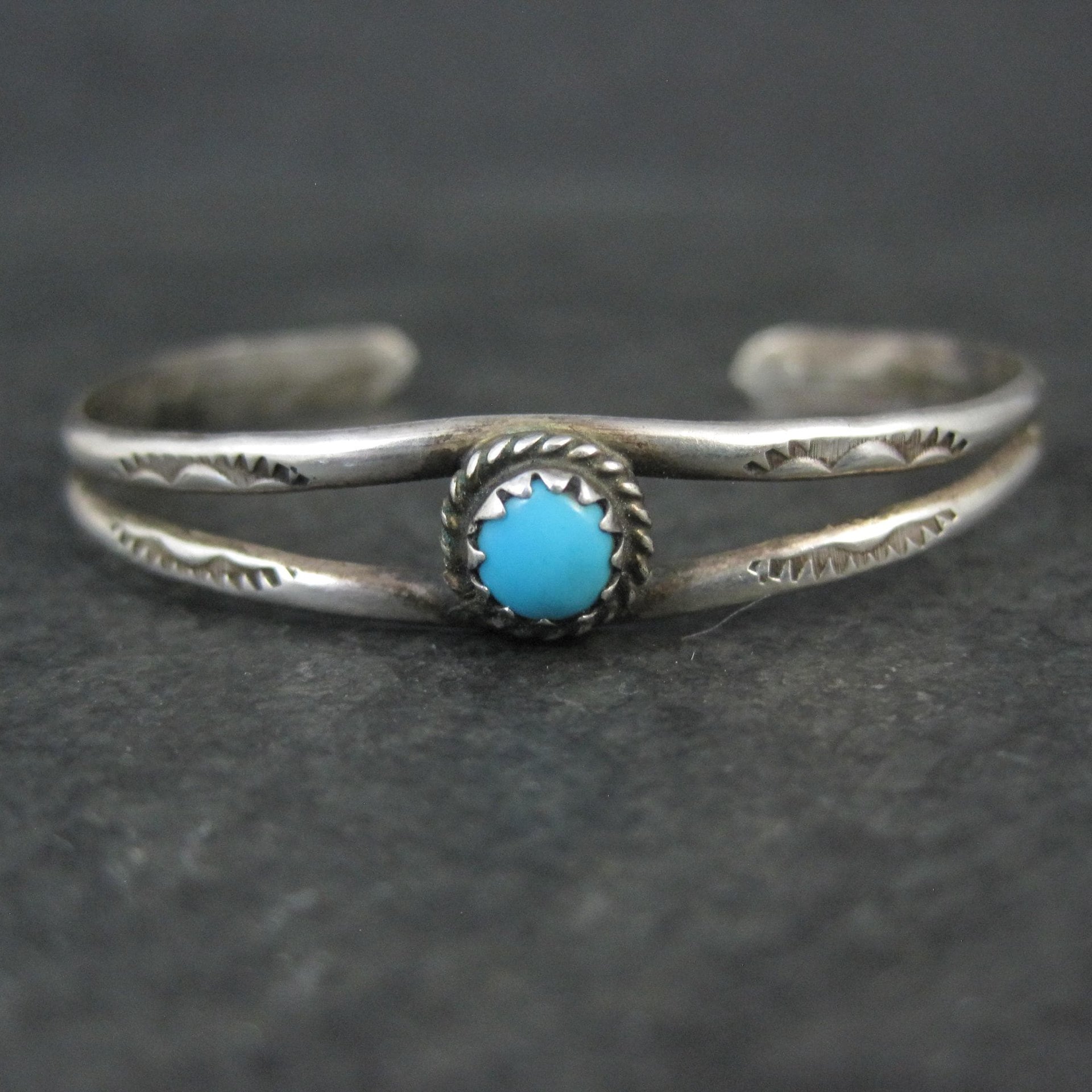 Childs turquoise cuff bracelet