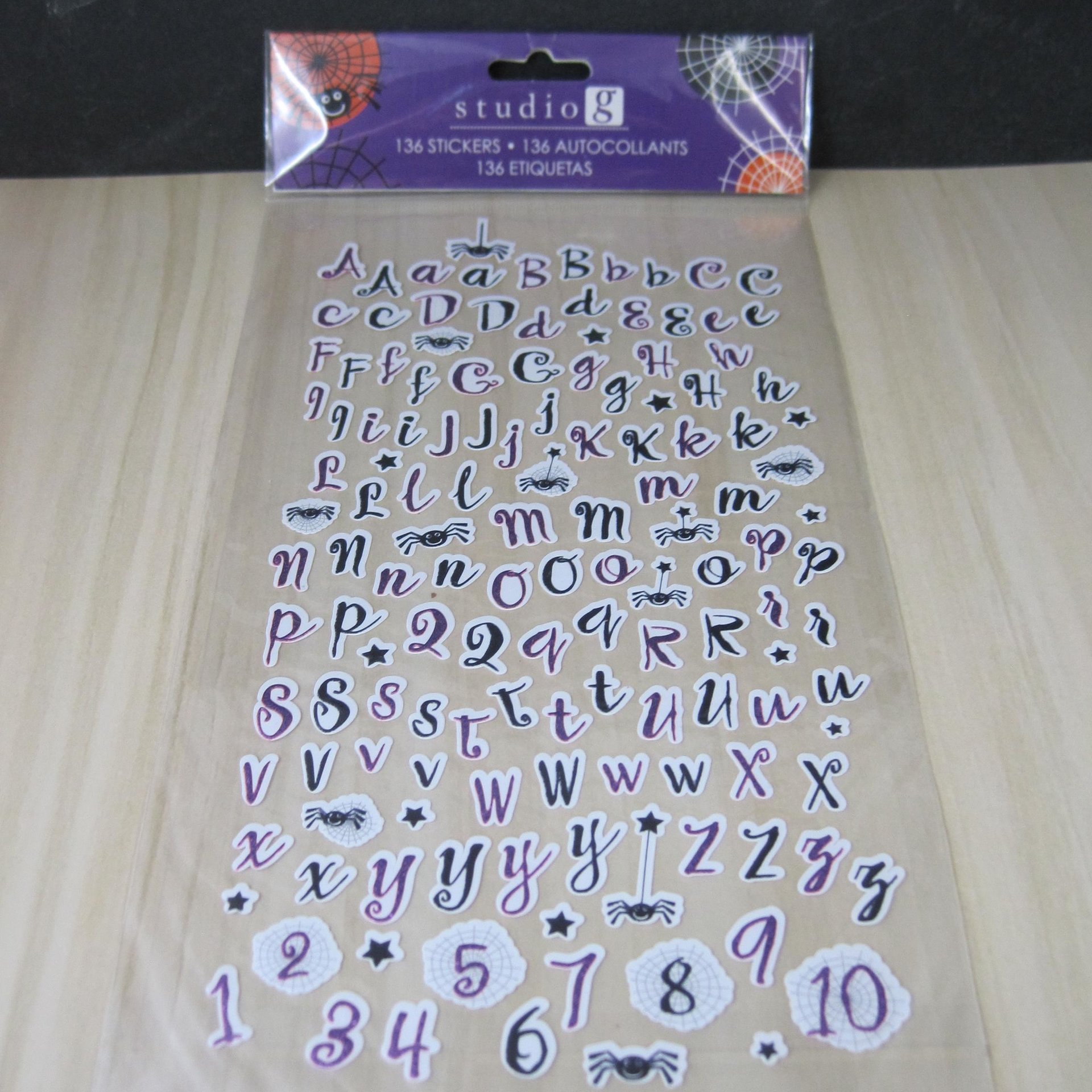 Studio G Halloween Alphabet Scrapbook Stickers .50" Discontinued