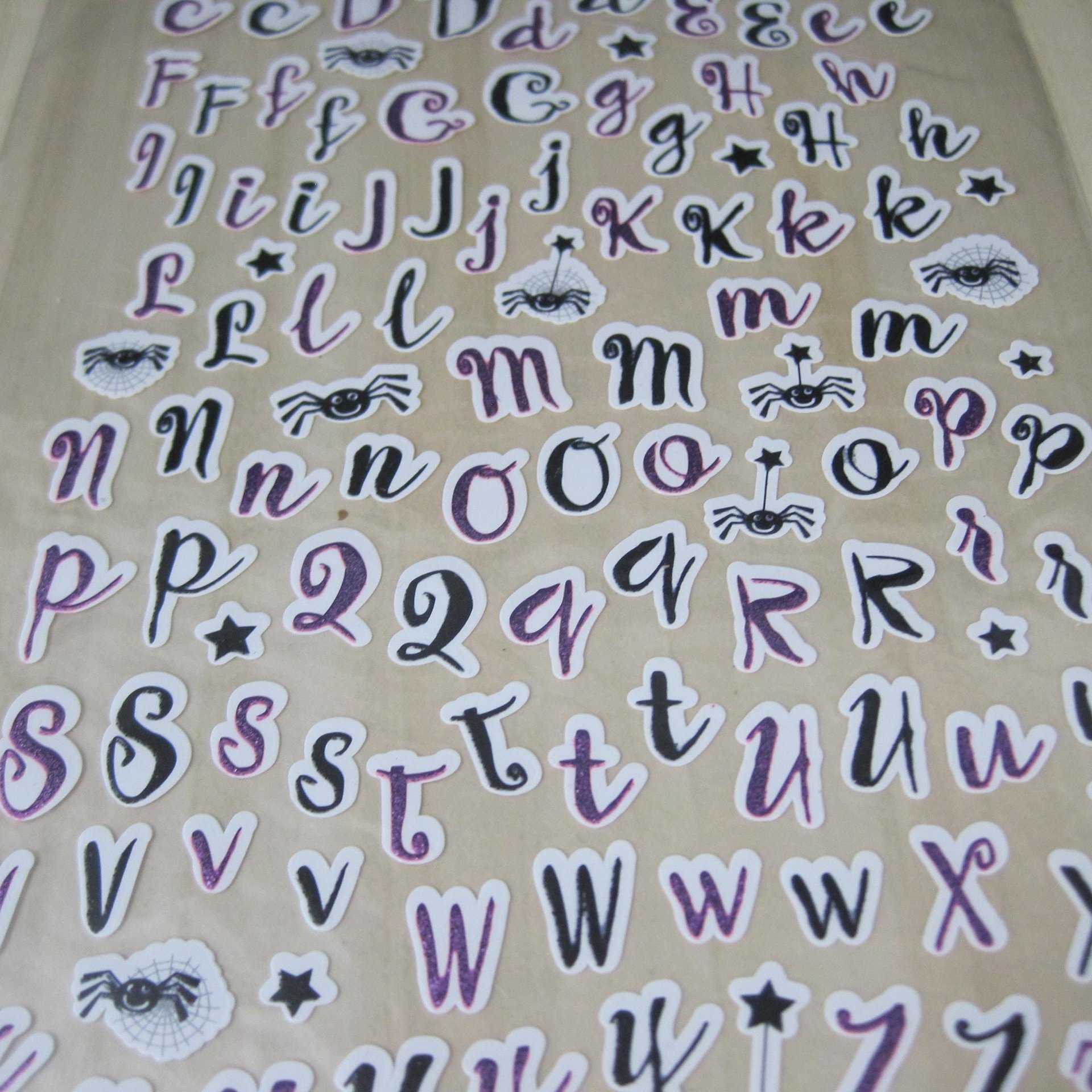 Studio G Halloween Alphabet Scrapbook Stickers .50" Discontinued