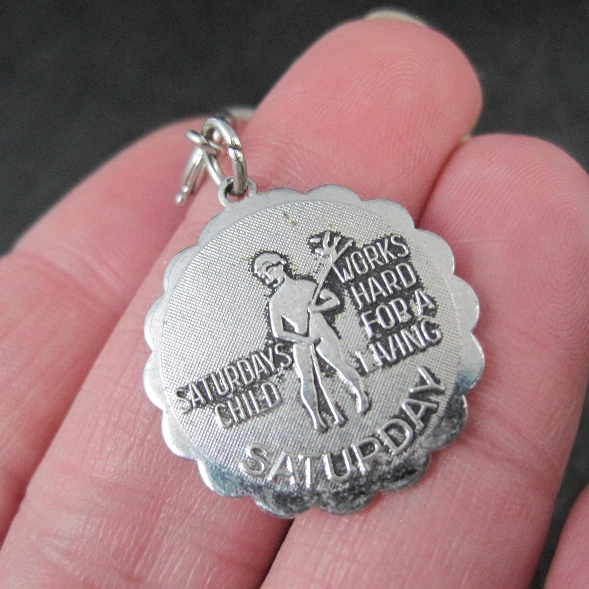 1976 Saturdays Child Charm Sarah Coventry