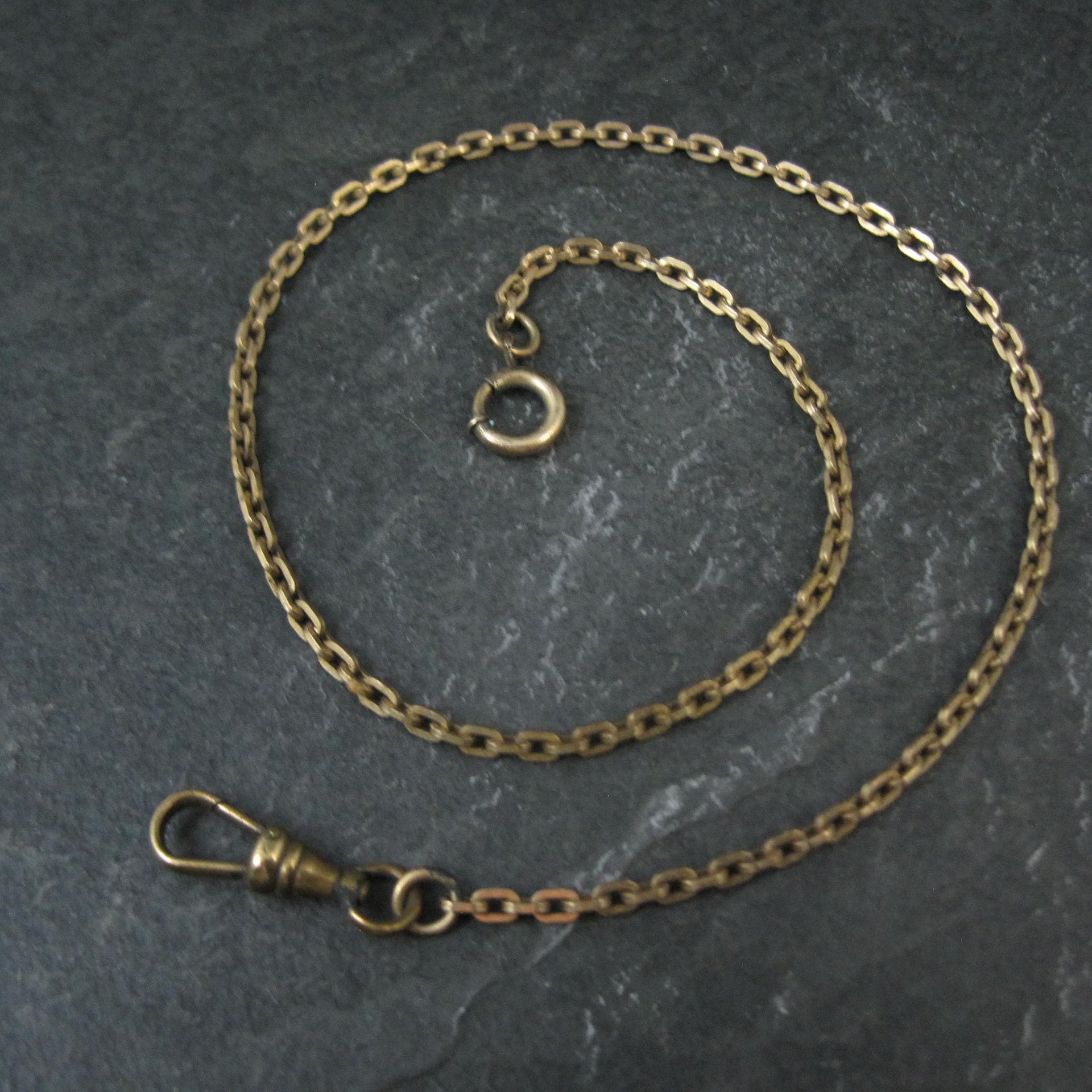 Vintage Gold Filled Watch Chain 14"