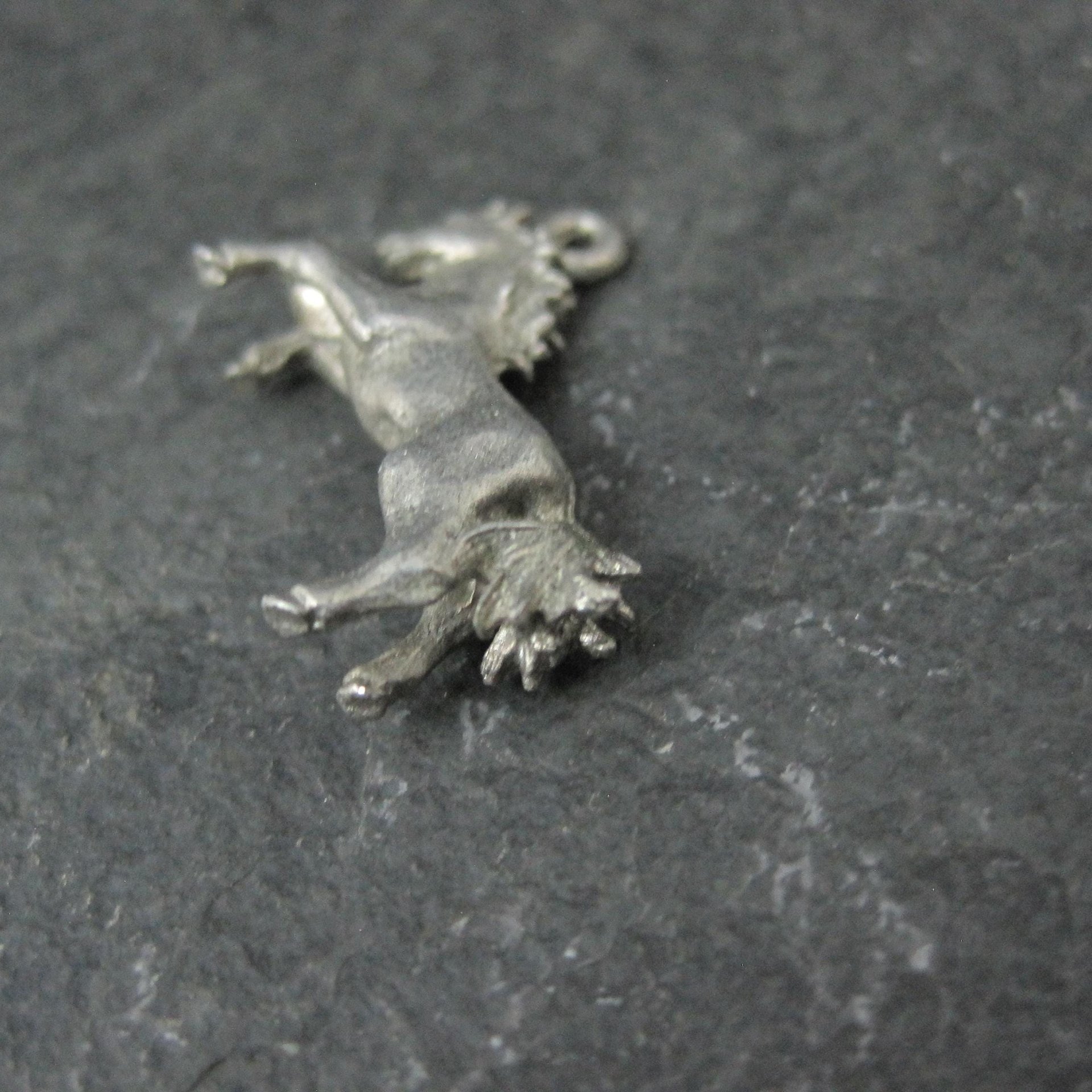 Tiny Pewter Rearing Horse Charm