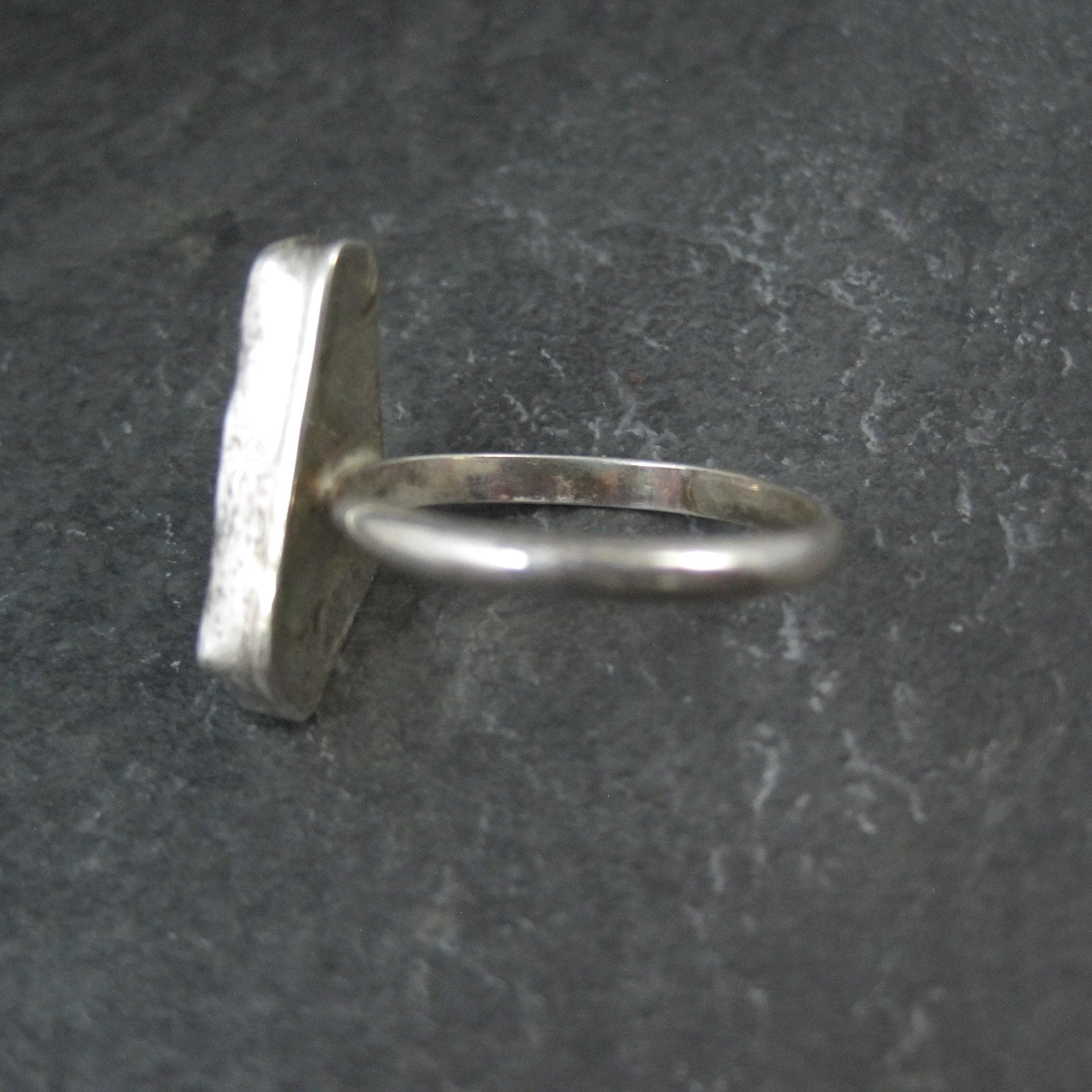 Handmade Vintage Sterling Quartz Ring Size 10