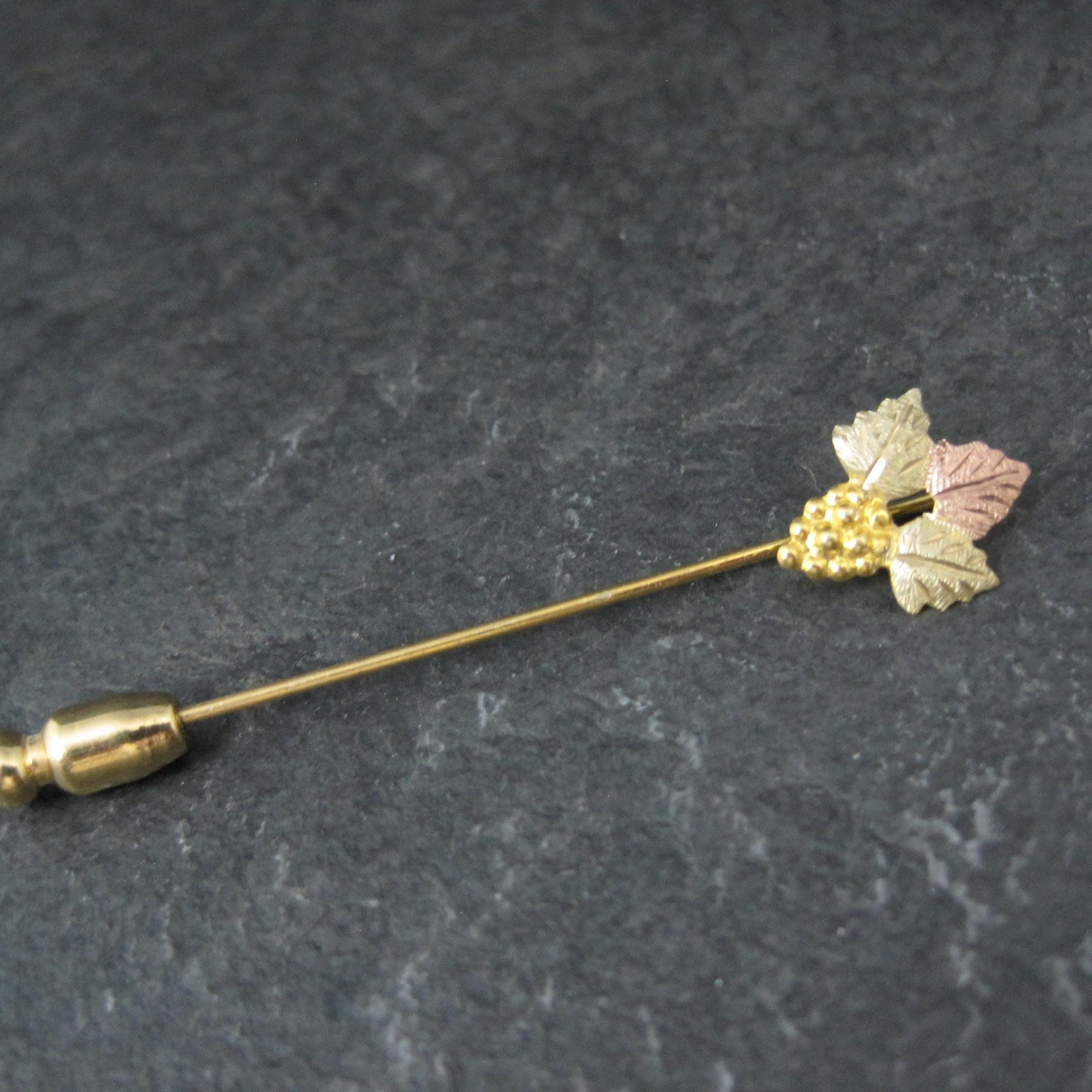 Vintage Landstroms Black Hills Gold Stick Pin 10K/12K